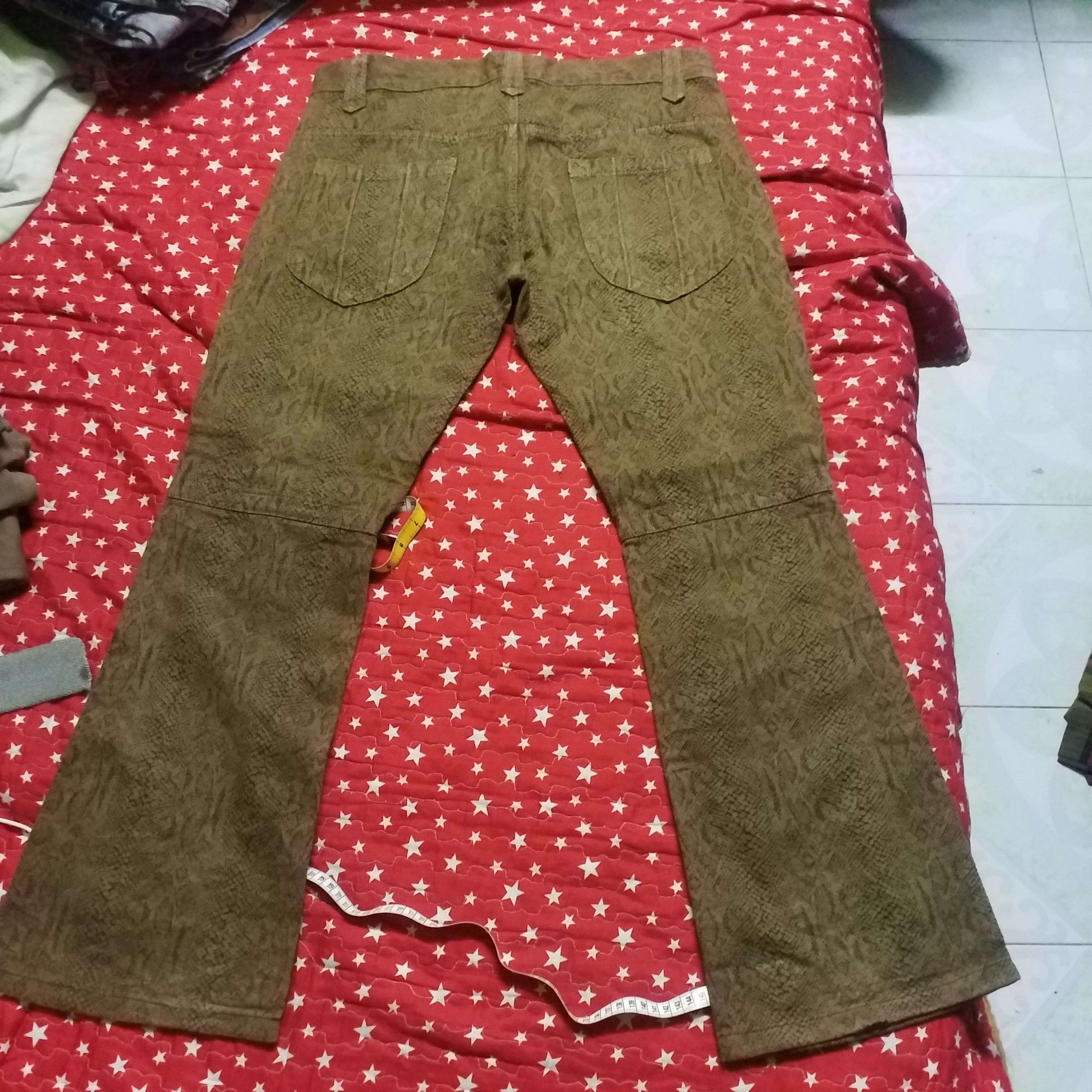 Japanese Brand ACOUSTIC JEANS SNAKE DESIGN KNITE NOT PRINT Size 38" / US 16 / IT 52 - 5 Thumbnail