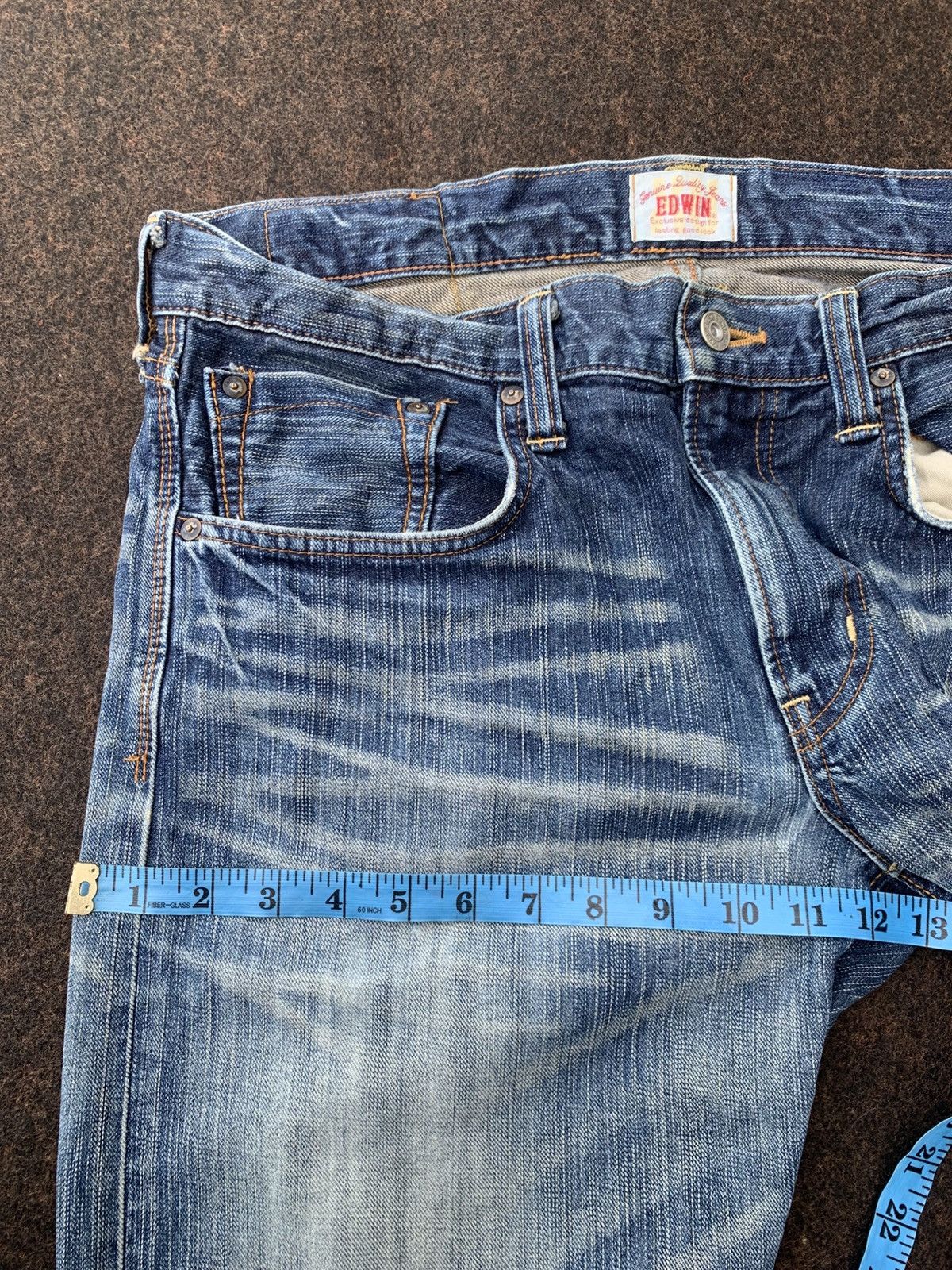 Edwin DISTRESSED EDWIN XV VINTAGE NICE FADE. Size US 35 - 6 Thumbnail