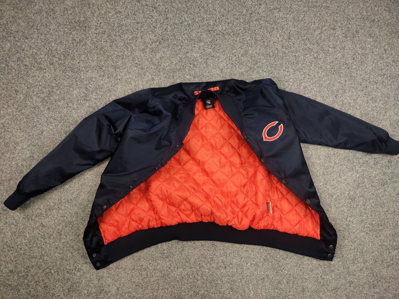 Vintage nfl team apparel costco Light Varsity Bomber Jacket