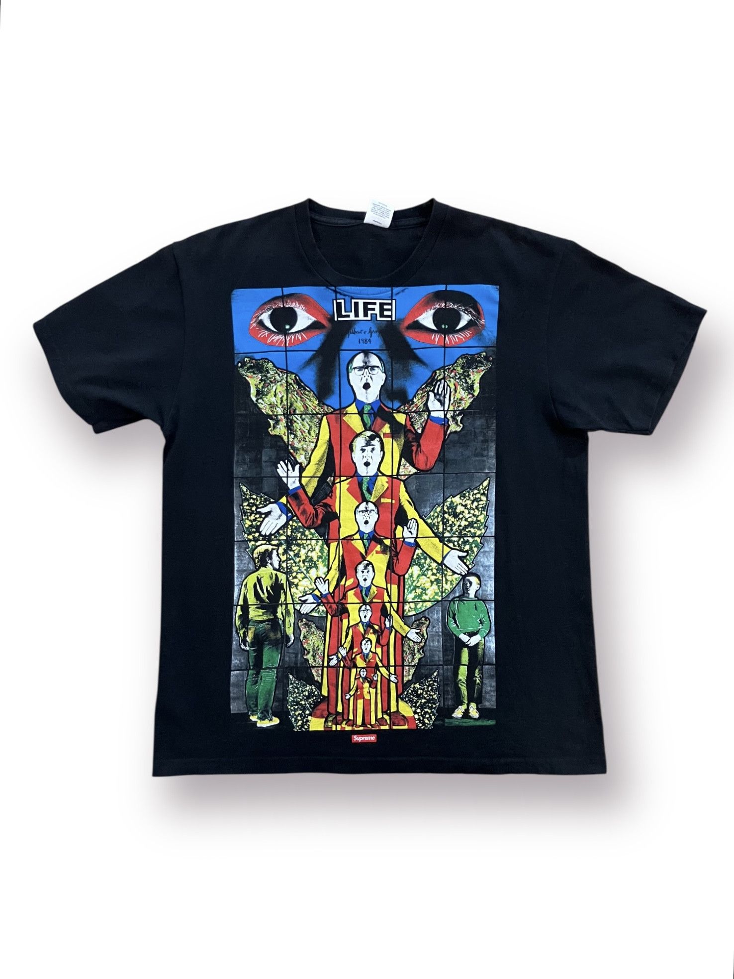 Supreme Supreme Gilbert & George LIFE Tee Size US M / EU 48-50 / 2 - 2 Thumbnail