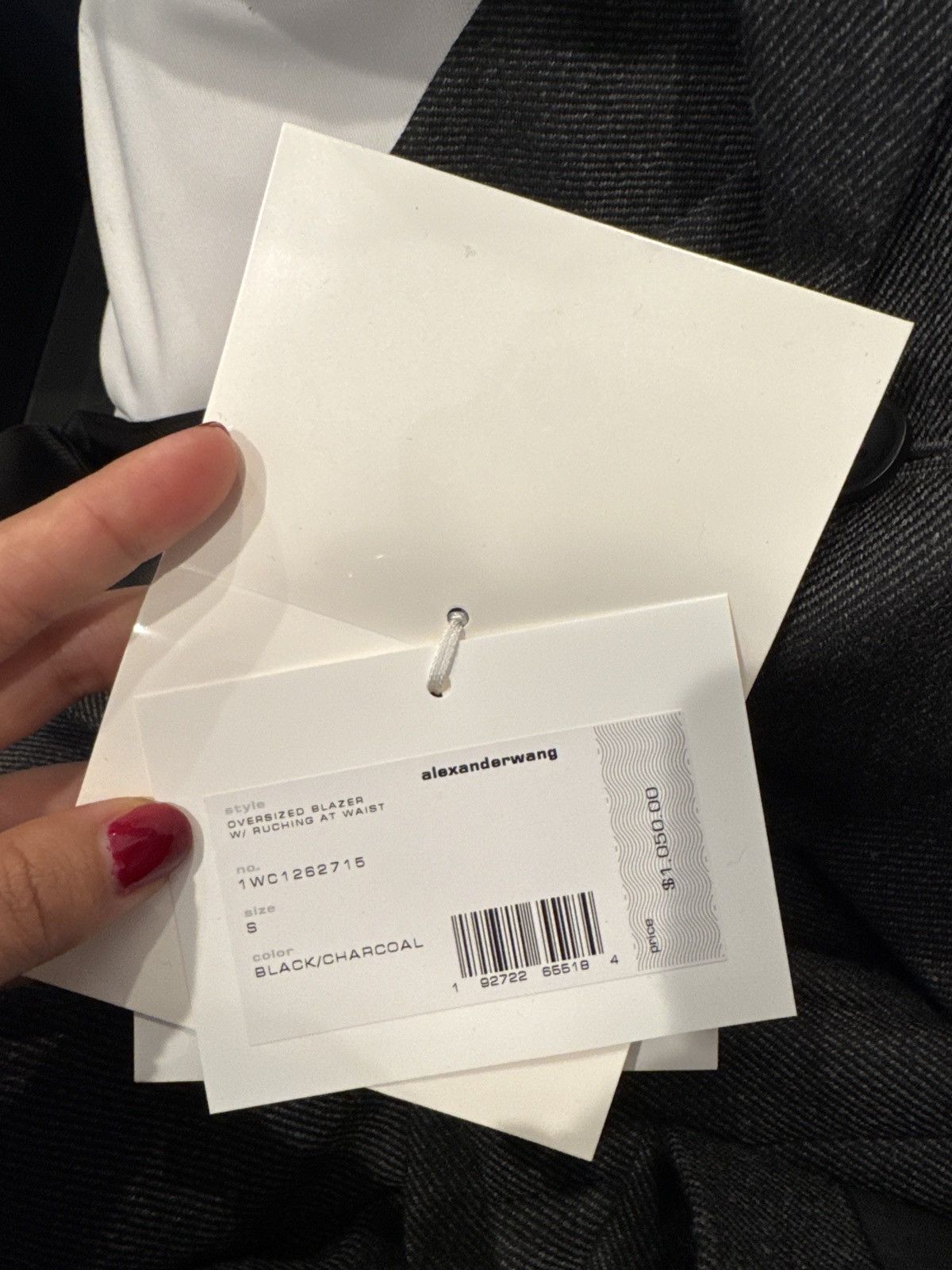 Alexander Wang Oversized Blazer with Ruching at Waist Size S / US 4 / IT 40 - 2 Thumbnail