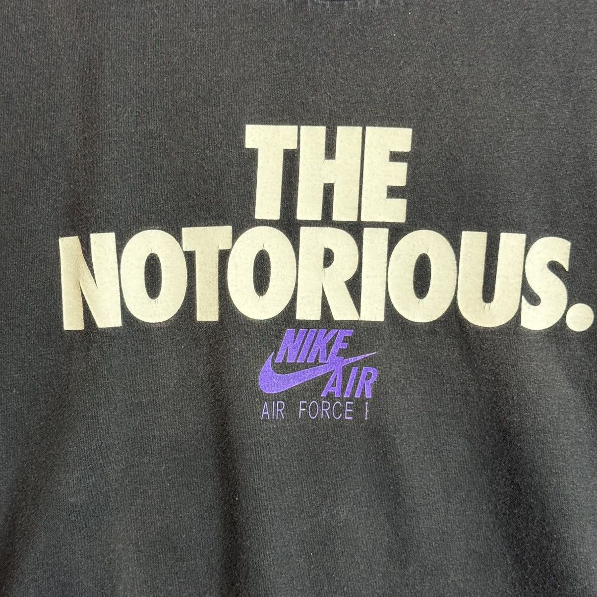 Nike × Vintage Vintage Nike The Notorious Air Force 1 Y2K 2000s 00s Black Size US XXL / EU 58 / 5 - 3 Thumbnail