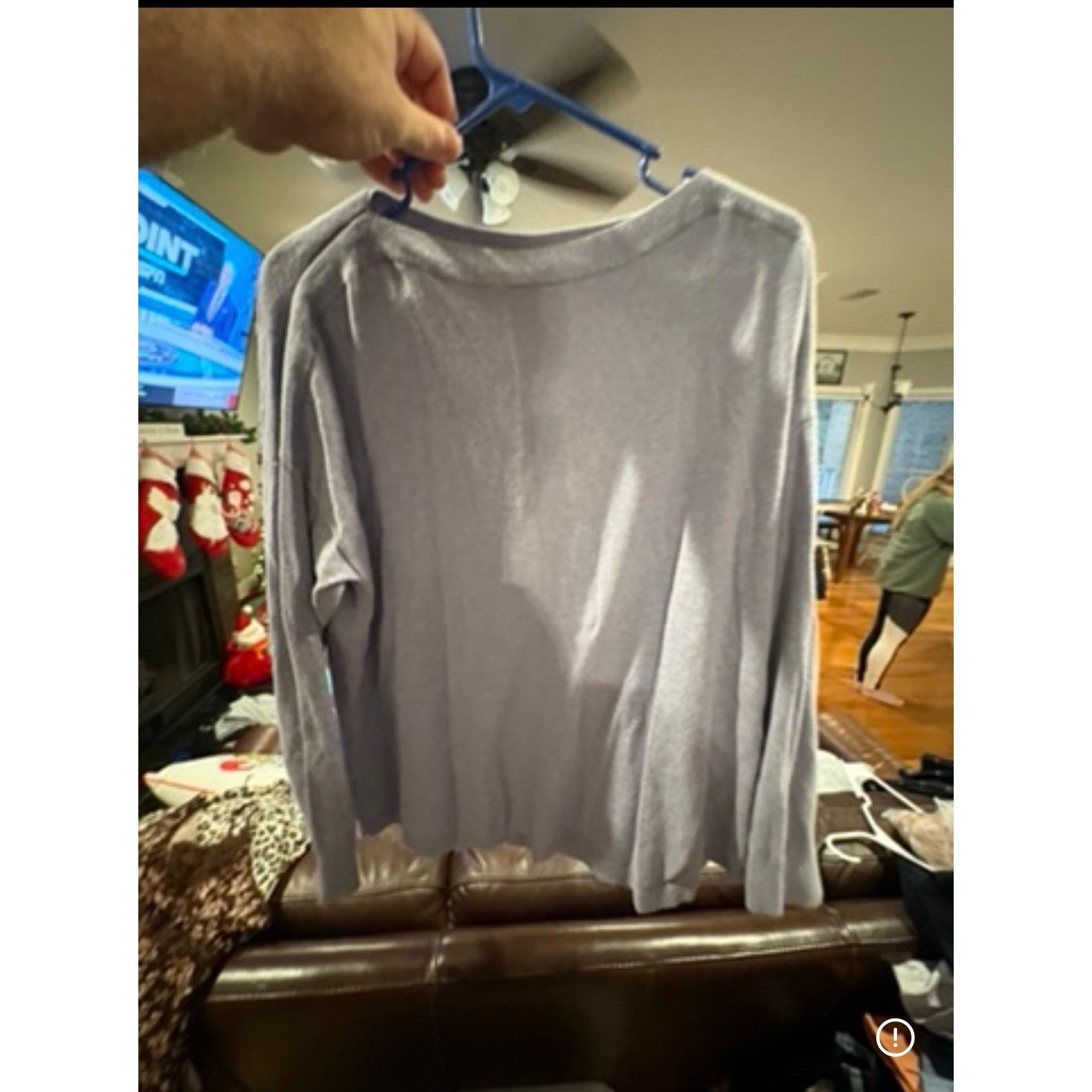 Loft LOFT Outlet Women’s Light Blue Long Sleeve Sweater Size XL Size XL / US 12-14 / IT 48-50 - 2 Thumbnail