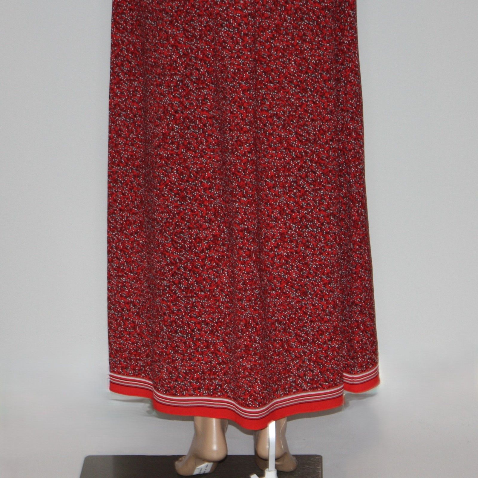 Other Max Studio Tie Strap Smocked Bodice Maxi Dress in Red Color Size L / US 10 / IT 46 - 7 Thumbnail