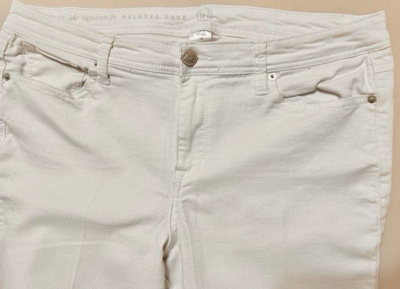 Other Westport 1962 White Relaxed Crop Jeans – Woman 14 Size 36" / US 14 / IT 50 - 7 Thumbnail