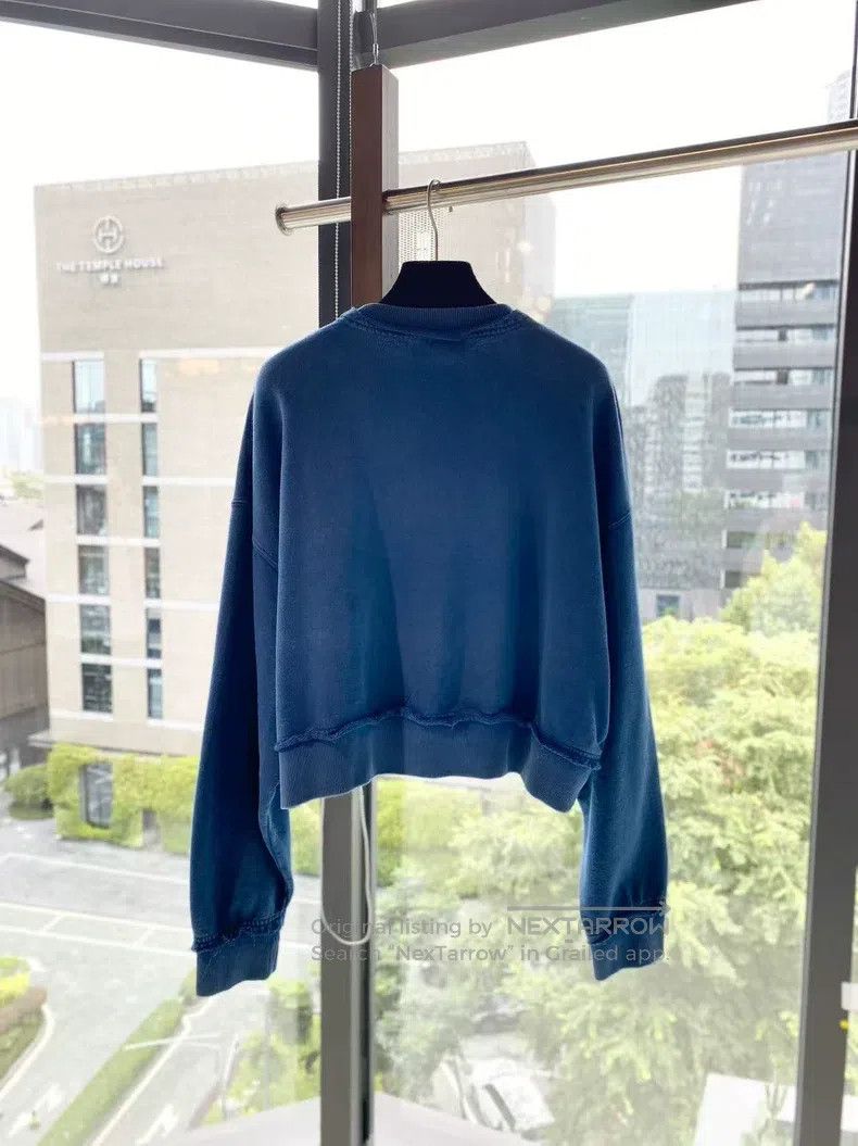 Miu Miu Miu Miu Size S Letter round neck pullover long sleeve sweat Size S / US 4 / IT 40 - 3 Thumbnail