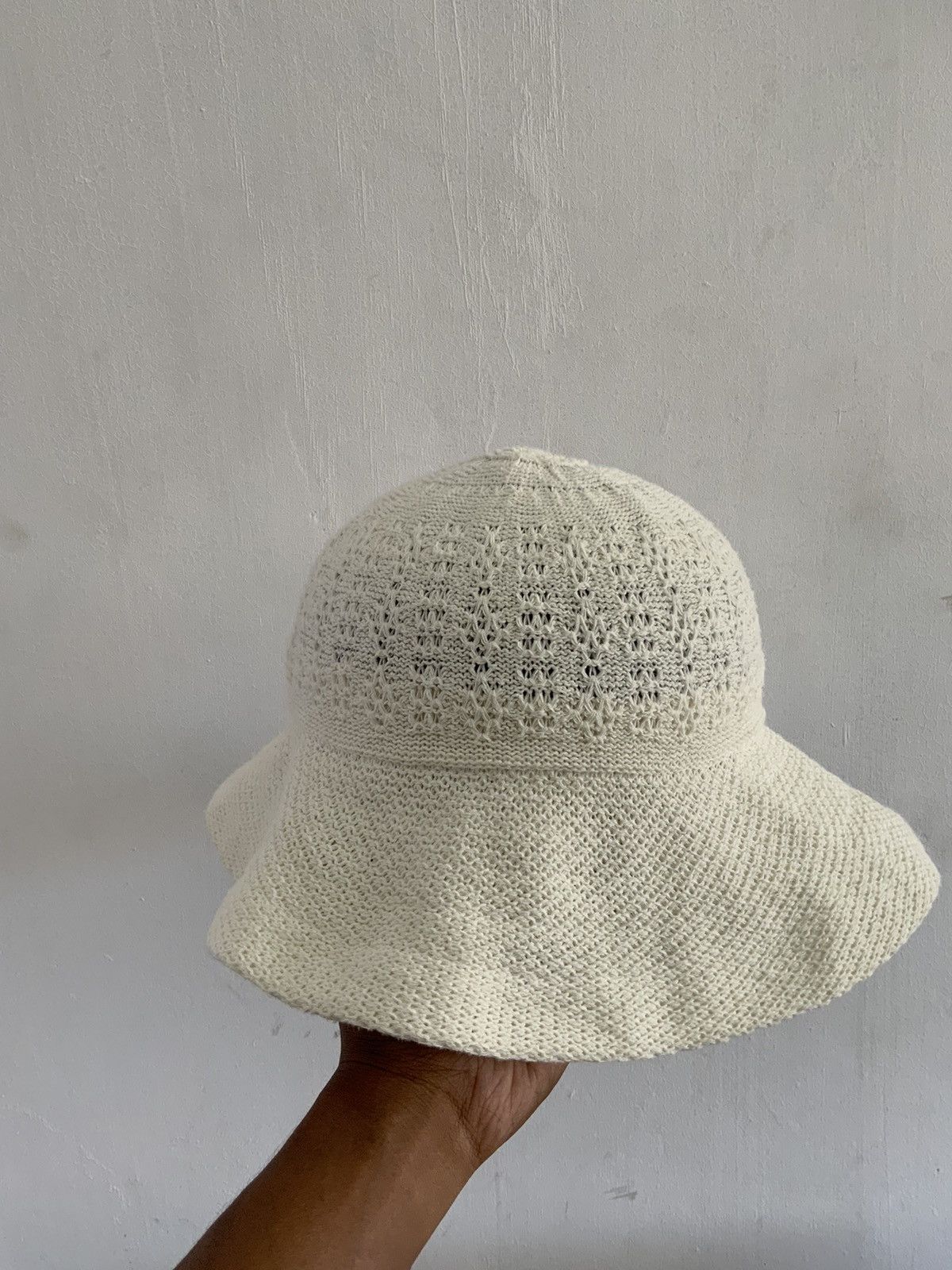 Japanese Brand Sugai Original White Bucket Hat Size ONE SIZE - 4 Thumbnail