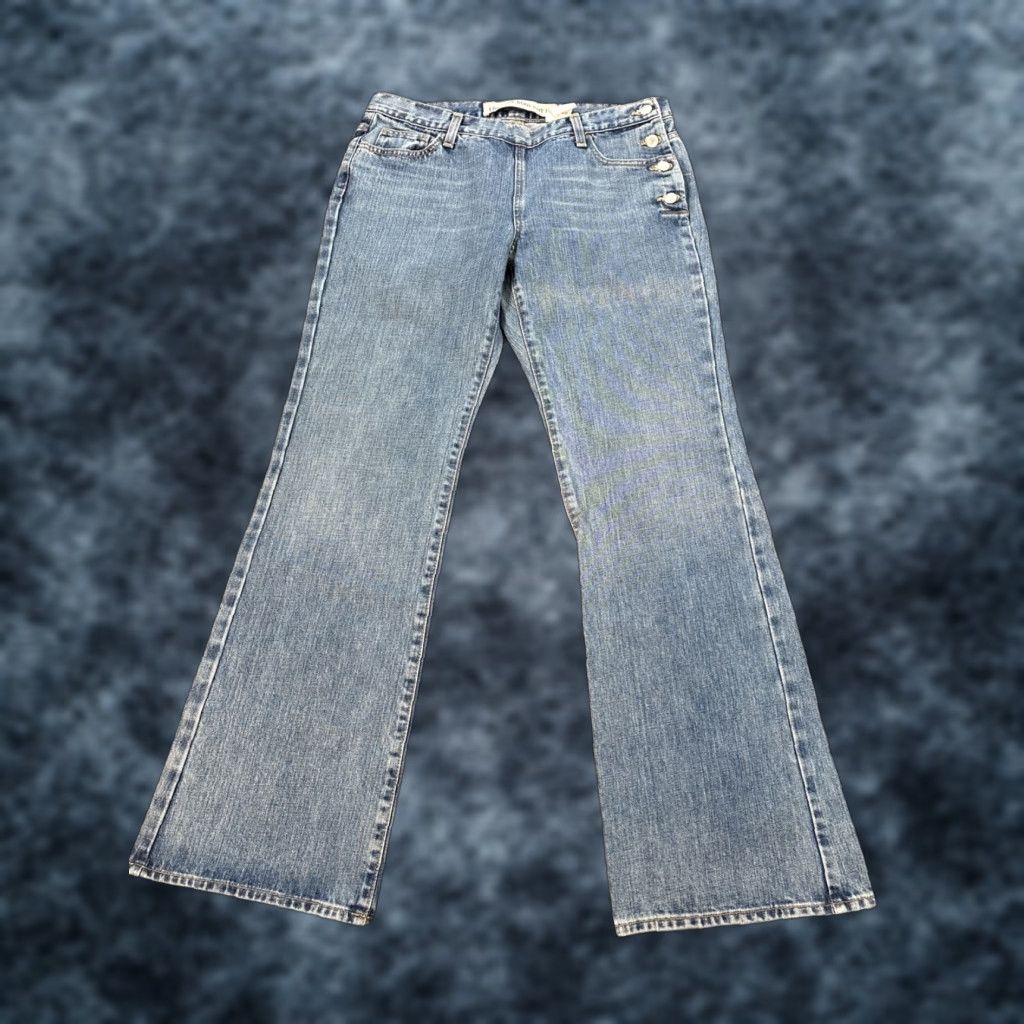 Gap VTG Gap Sidewinder Jeans Bootcut 33x31 Blue 90s Retro Rock Womens Jeans Size 24" / US 00 / IT 34 - 1 Thumbnail