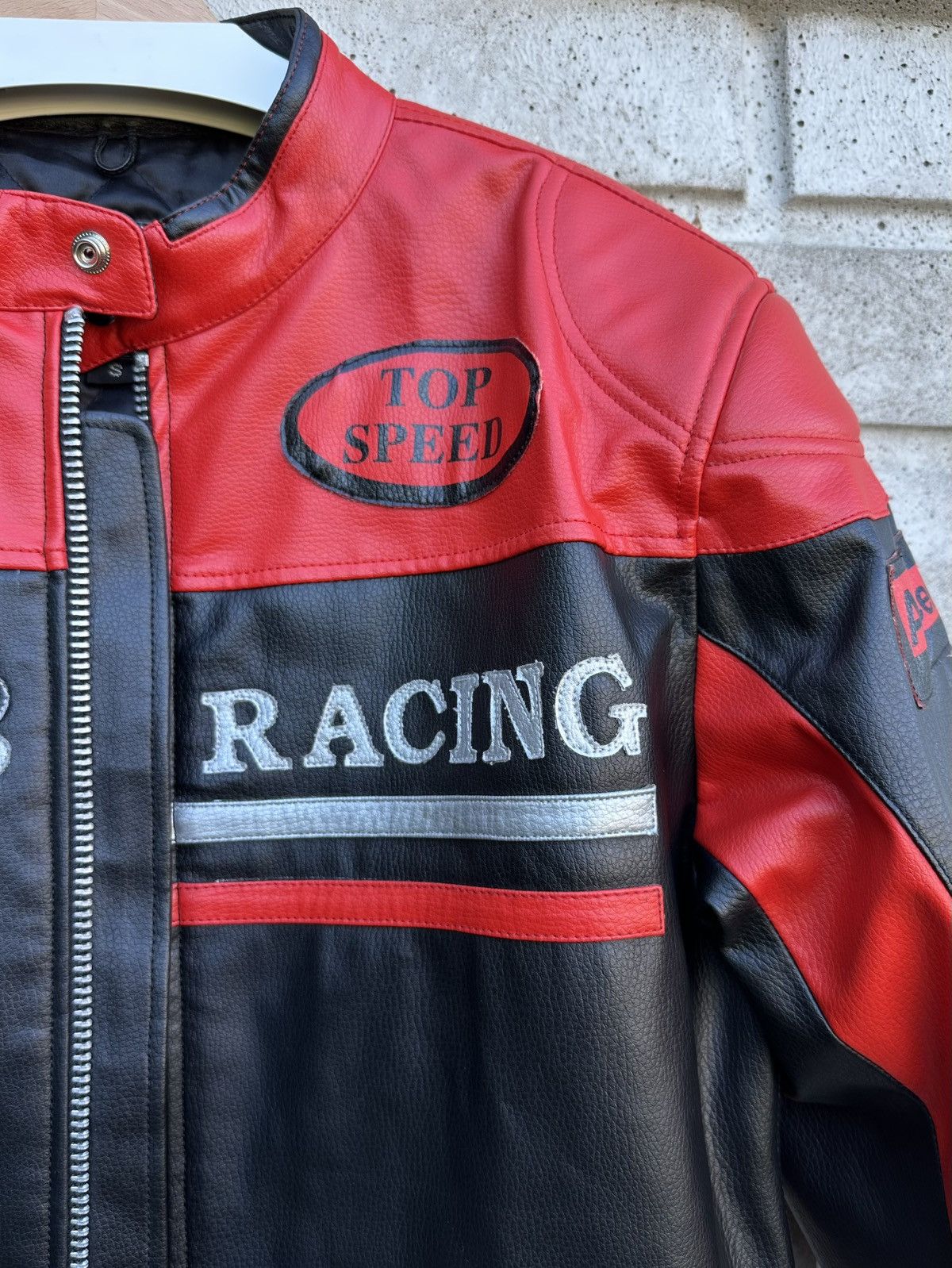 DRIFTER Black, red, leather motorcycle, racing jacket Drifter, size S Size US S / EU 44-46 / 1 - 4 Thumbnail