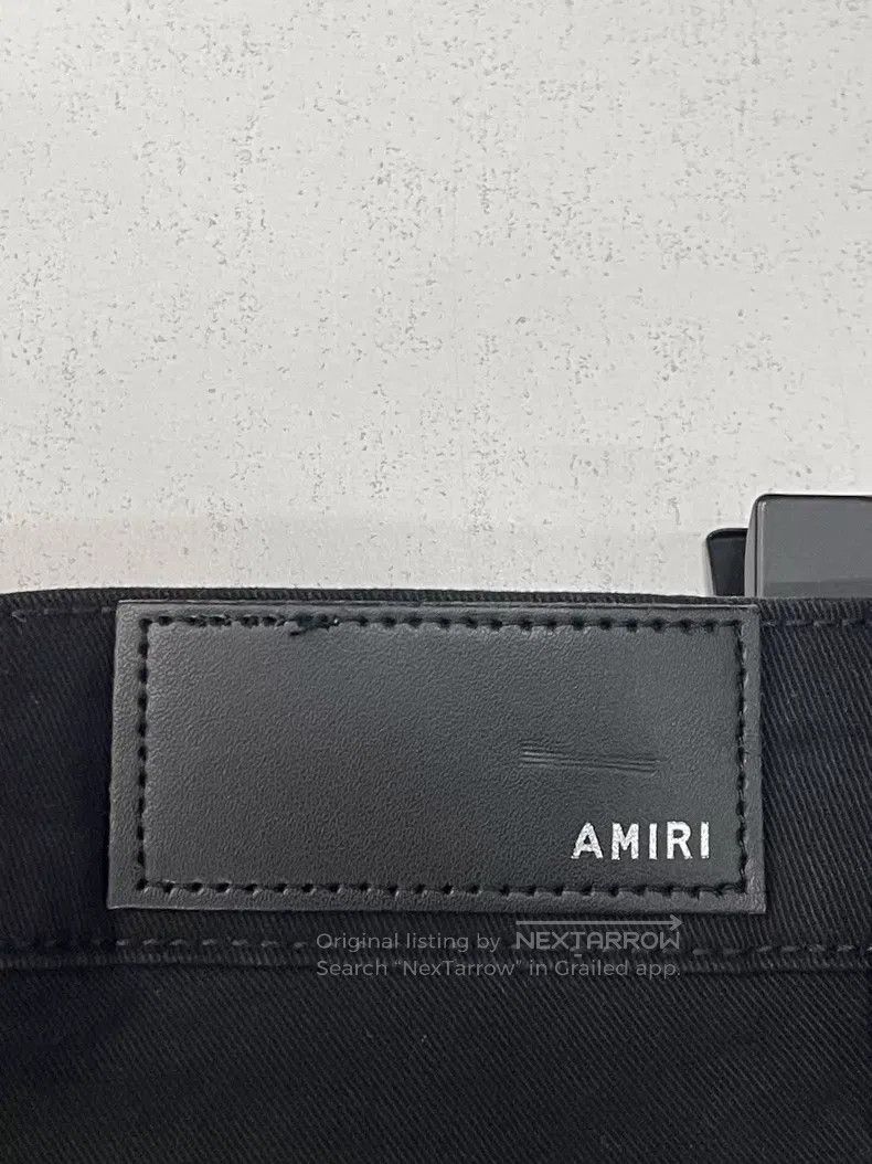 Amiri Amiri Leather patched denim jeans Size US 34 / EU 50 - 6 Thumbnail