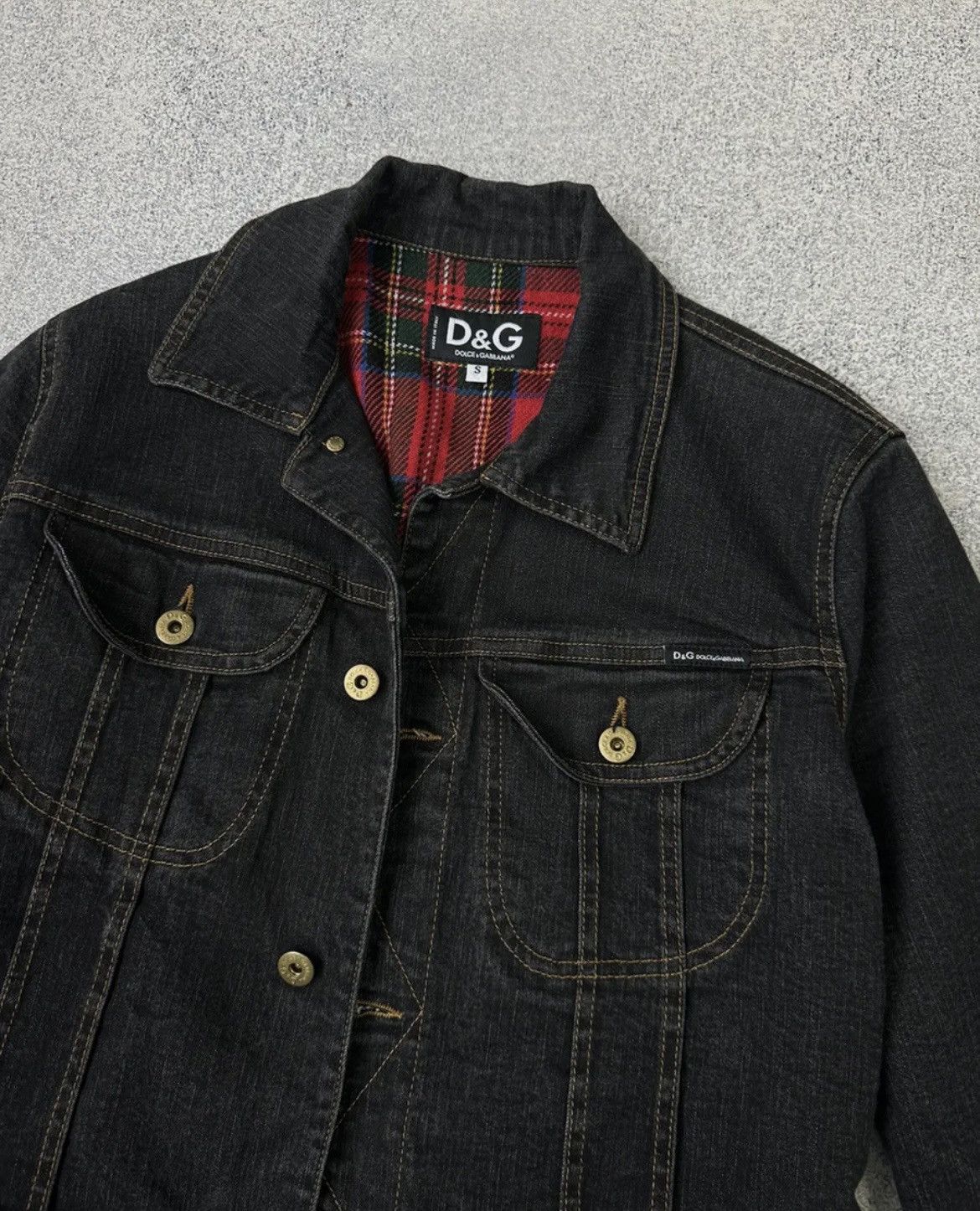 Dolce & Gabbana Vintage Dolce&Gabbana HandPrinted Heavy Woman Denim Jacket Size S / US 4 / IT 40 - 4 Thumbnail