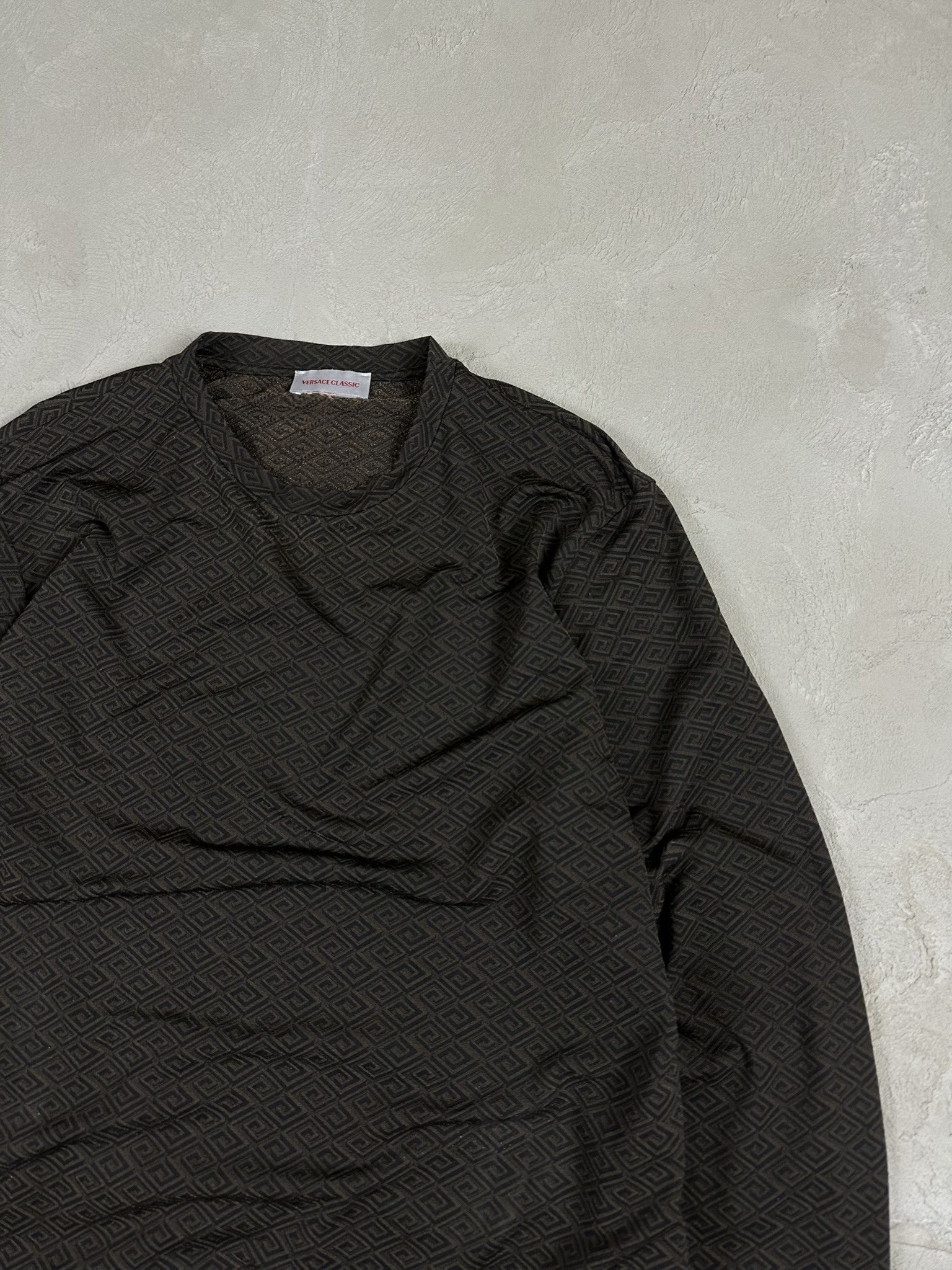 Versace Vintage Versace Classic Monogram Longsleeve T-shirt Size US L / EU 52-54 / 3 - 7 Thumbnail