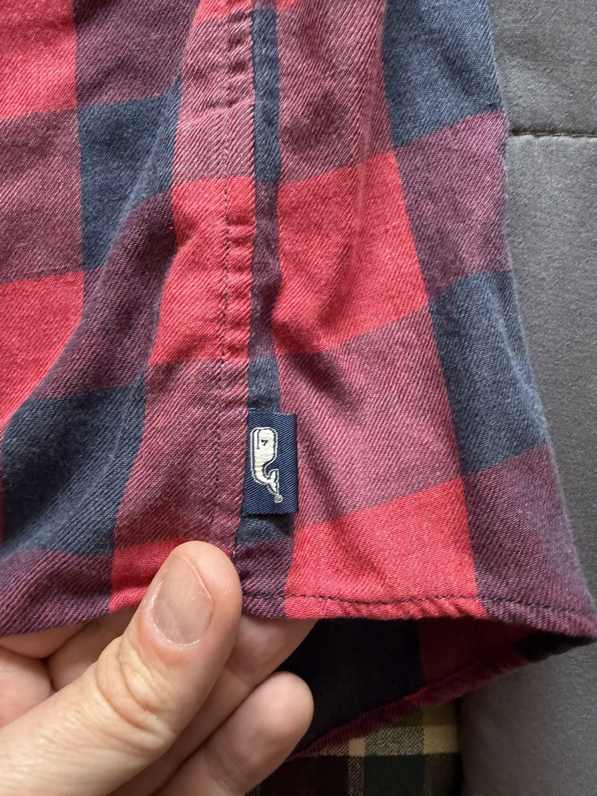 Vineyard Vines Vineyard Vines Linen Red and Blue Shirt Size US L / EU 52-54 / 3 - 3 Thumbnail