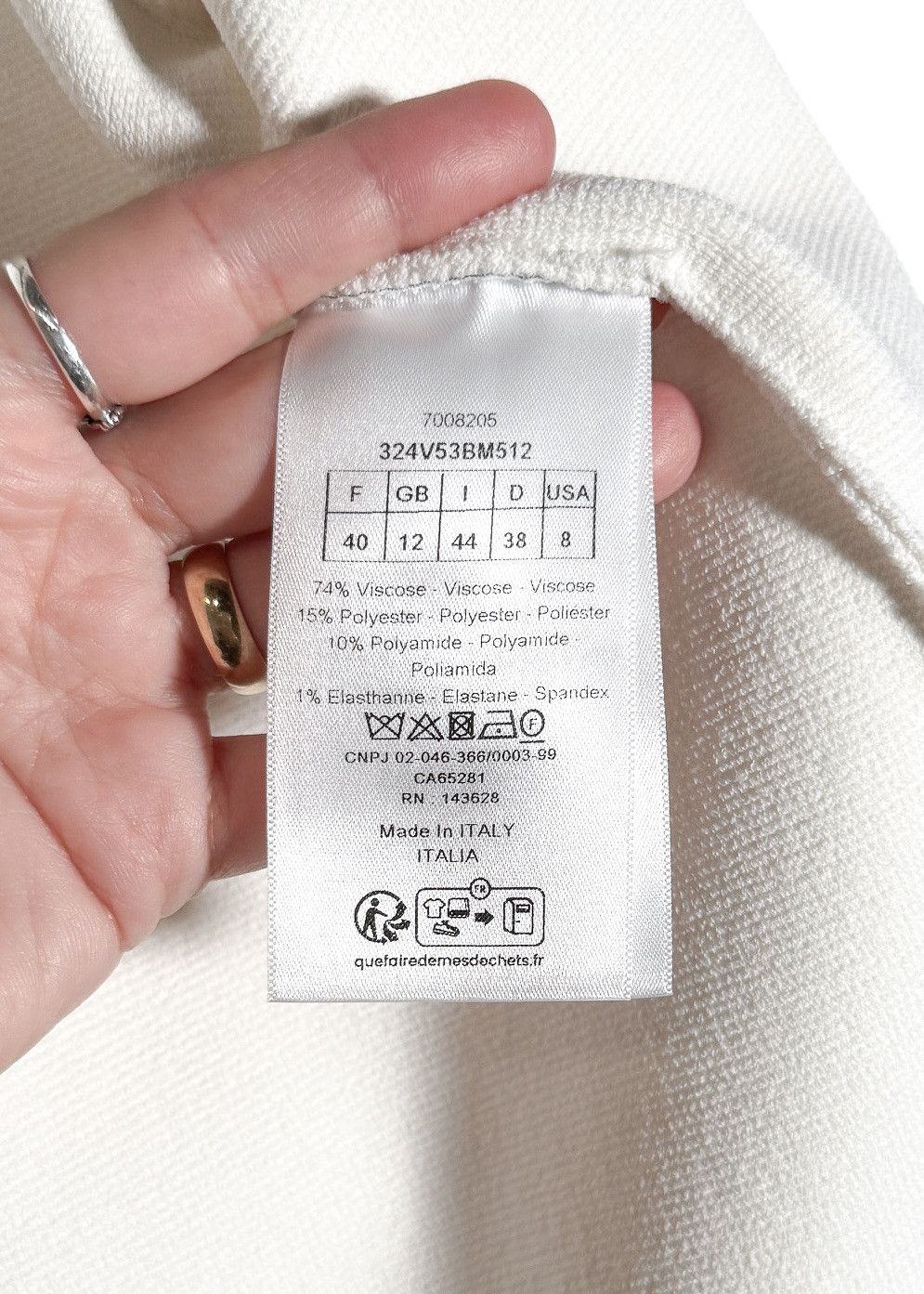 Dior Dior White Technical Mesh Cropped Jacket Size M / US 6-8 / IT 42-44 - 9 Thumbnail