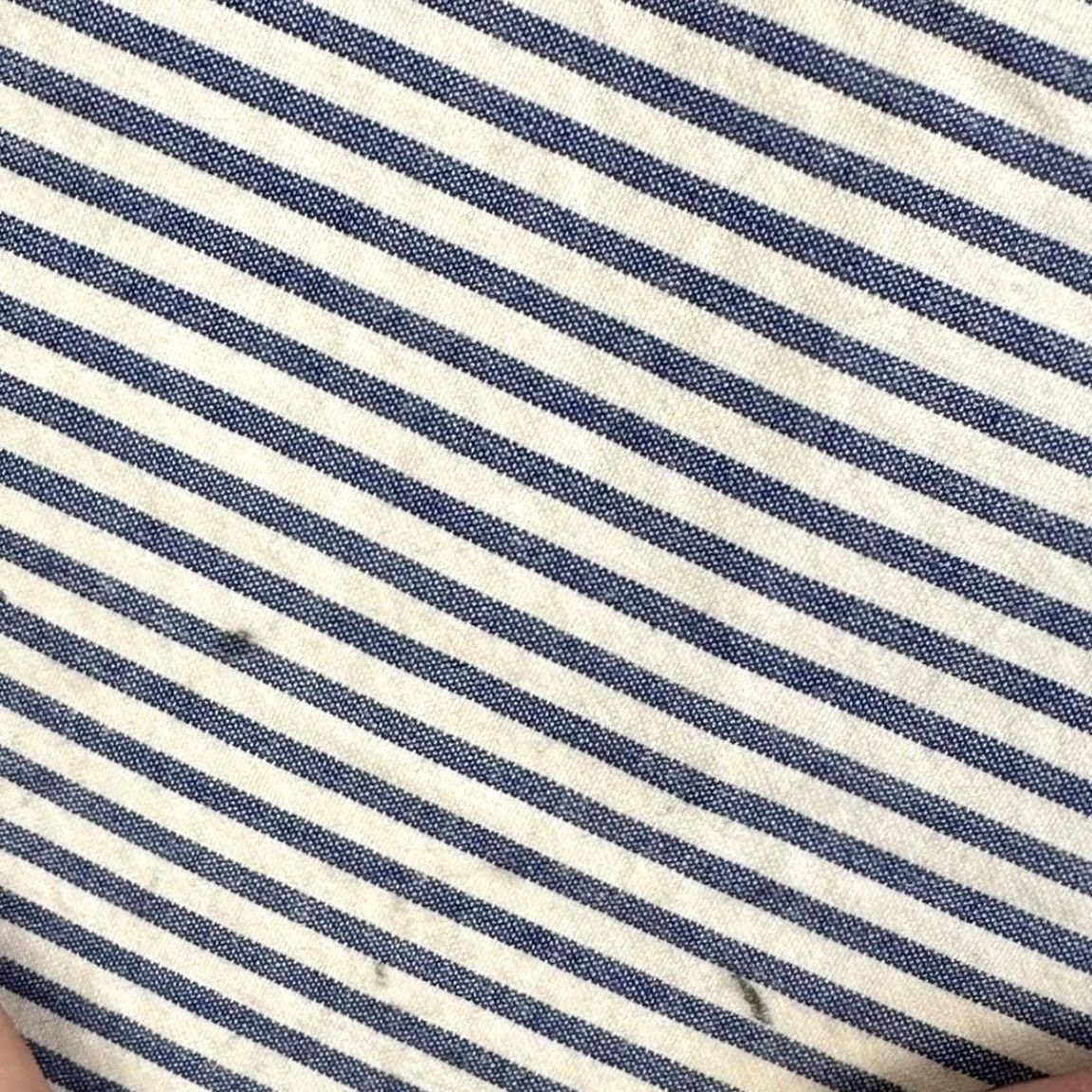 Vintage B. Draddy Shorts Blue White Striped Flat Front 38 Regular Cotton Spandex Beach Summer Casual Mens Size US 38 / EU 54 - 5 Thumbnail