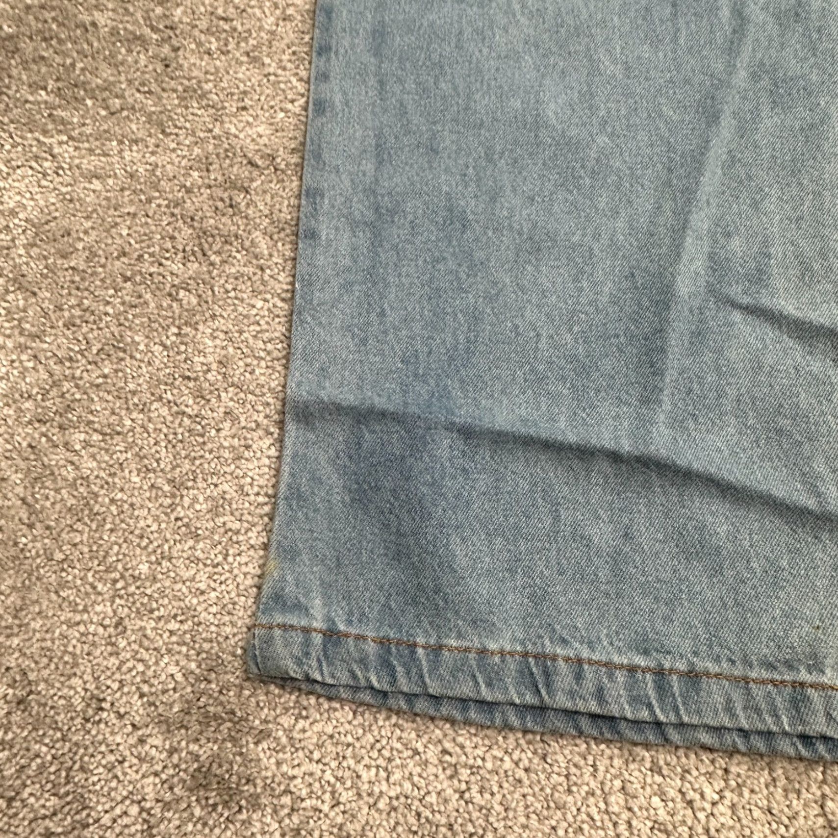 Vintage Woman Within Jeans Womens 18W Blue Denim Cotton Straight Casual Natural NWD Size 40" / US 18 - 6 Thumbnail