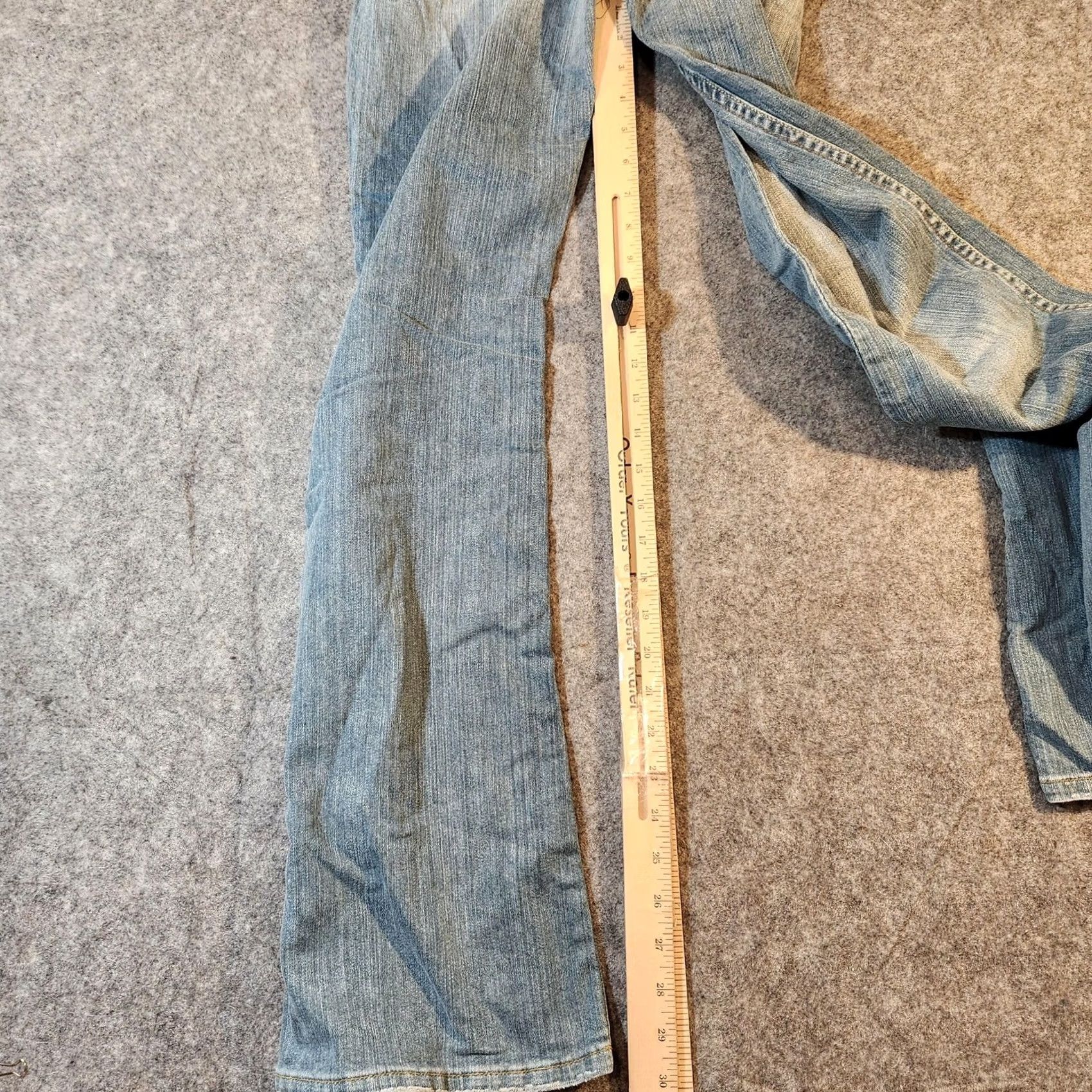 Lucky Brand VINTAGE Lucky Brand Jeans Womens 8 Jezabel Dungarees Blue Denim Stretch 32in Inseam Made in USA Womens Jeans Size 30" / US 8 / IT 44 - 6 Thumbnail