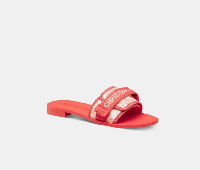Dior o1w1db10425 KCQ431 Slides in Coral Size US 6 / IT 36 - 2 Thumbnail