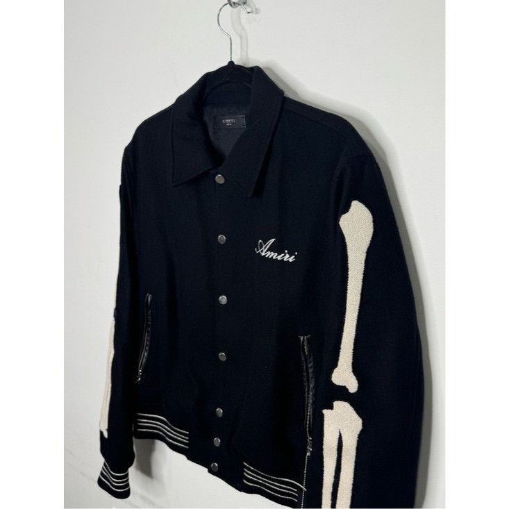 Amiri Amiri Bone Bomber Jacket Black White Men’s 52/XL Size US XL / EU 56 / 4 - 3 Thumbnail