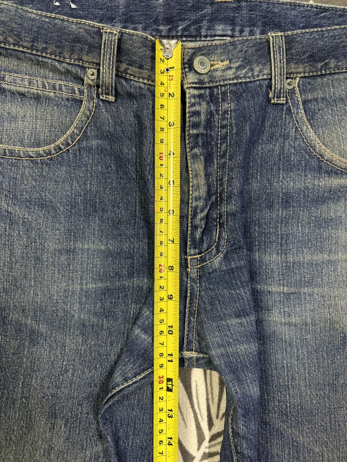 Japanese Brand Vintage Japanese Brand Blue Washed Loose Fit Ripped Jeans Size US 34 / EU 50 - 18 Thumbnail