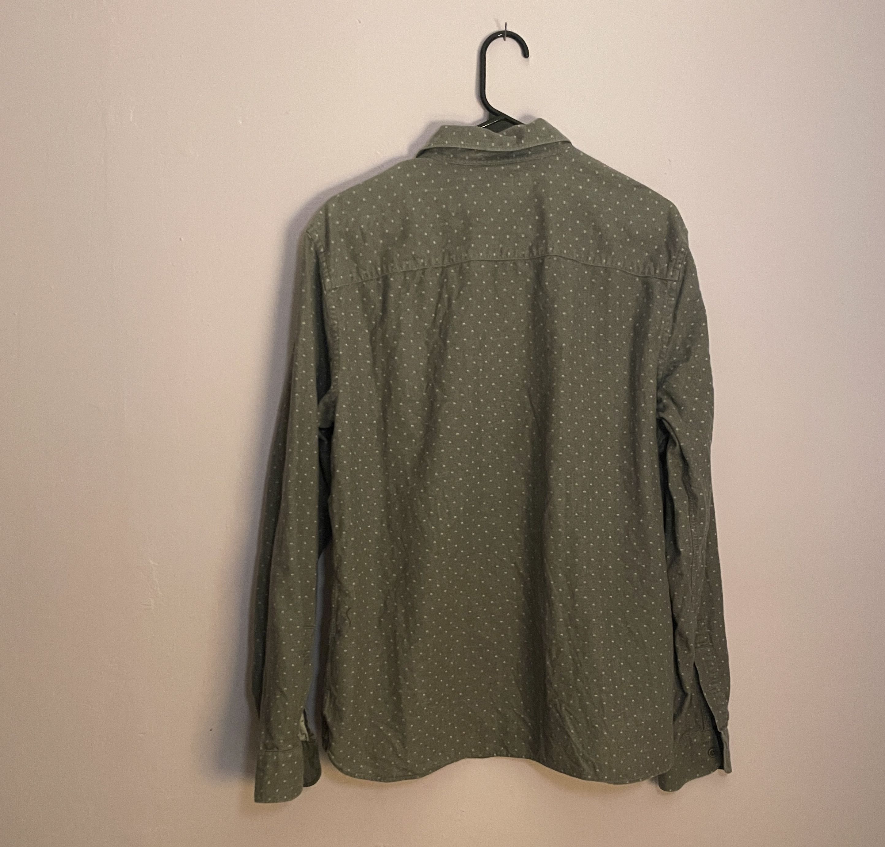 Allsaints Grey / White Dots button up Size US XL / EU 56 / 4 - 3 Thumbnail