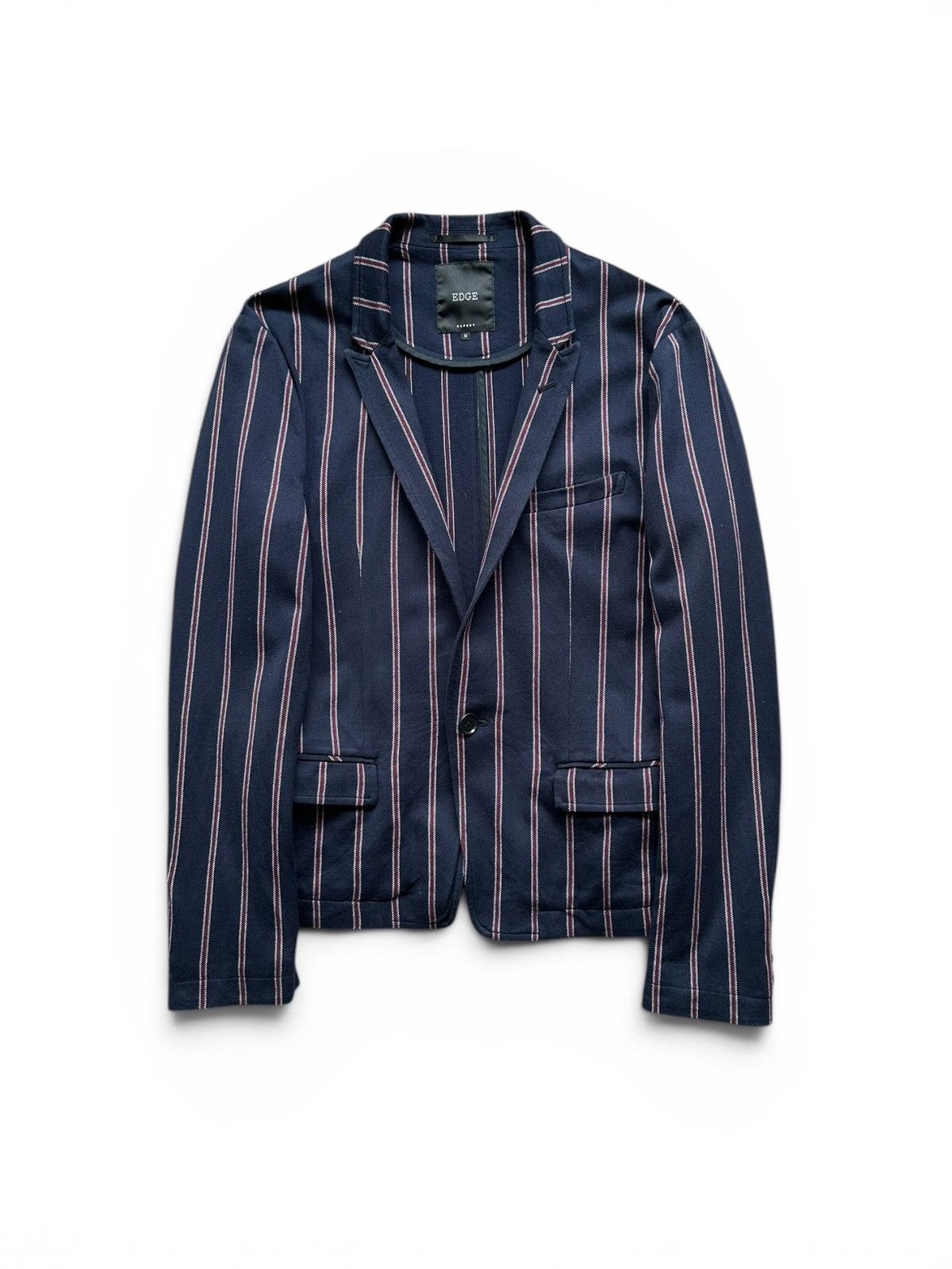 If Six Was Nine 2010's EDGE Rupert Japan pinstripe Vkei blazer Size US M / EU 48-50 / 2 - 2 Thumbnail