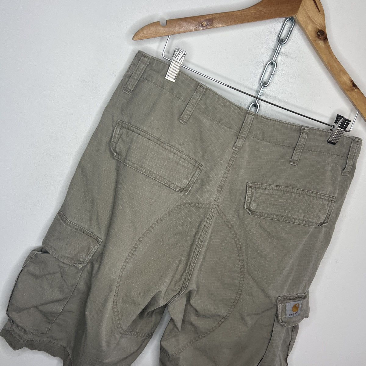 Carhartt Essential Vintage Y2K Carhartt Workwear Cargo Shorts Skater Size US 34 / EU 50 - 7 Thumbnail