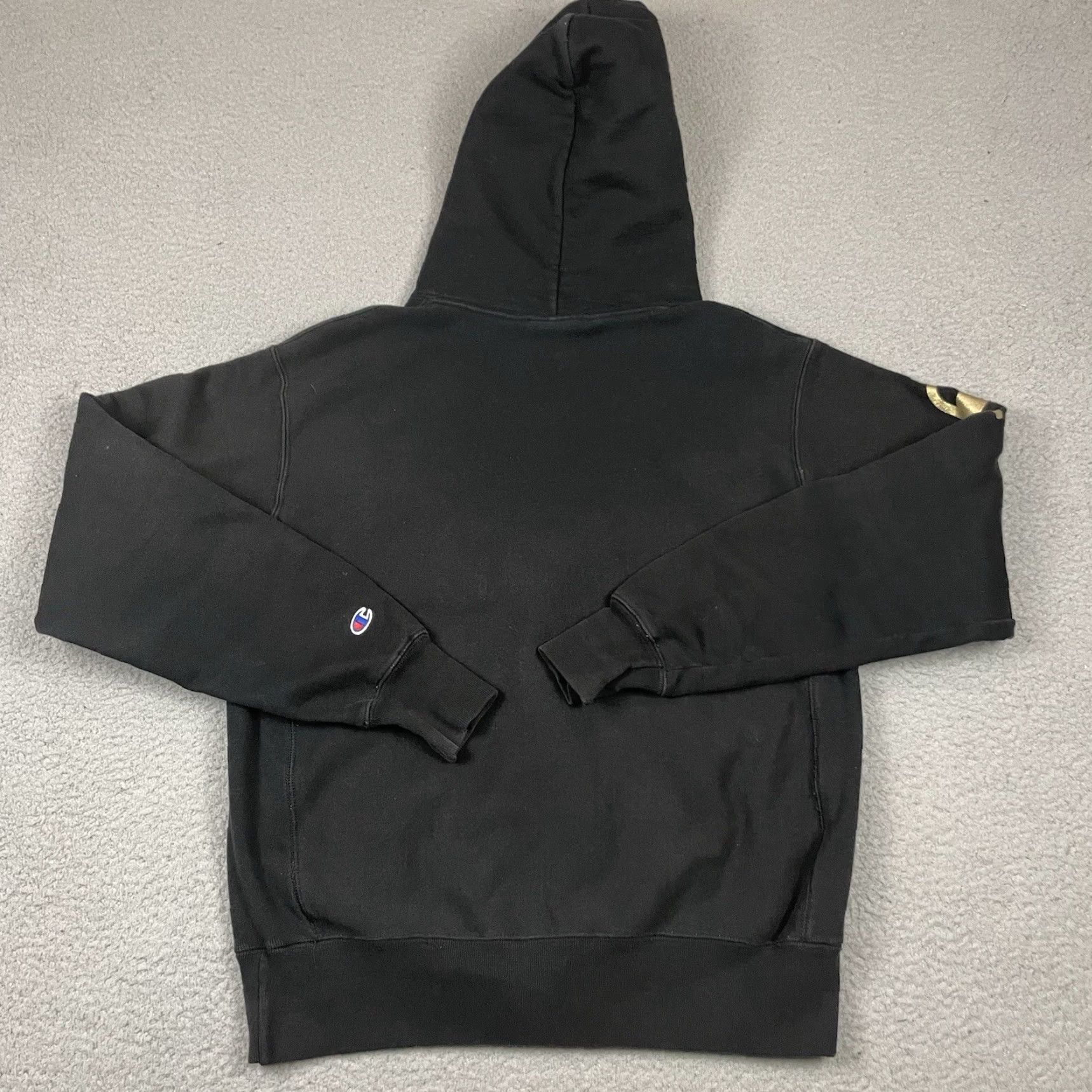 Champion Champion Hoodie Mens M Black Logo Reverse Weave Sweatshirt Casual Size US M / EU 48-50 / 2 - 6 Thumbnail