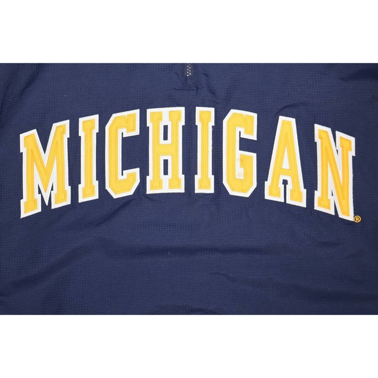 Majestic Michigan Wolverines Majestic 1/4 Zip Pullover Sweatshirt Size US XL / EU 56 / 4 - 3 Thumbnail