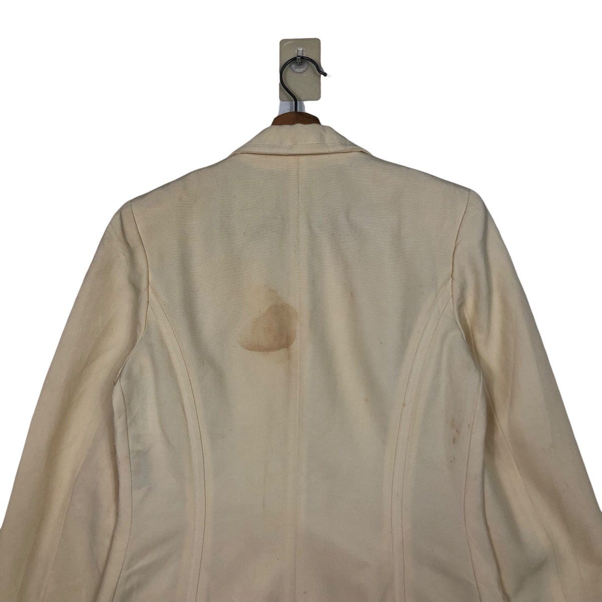 Japanese Brand Women’s Tailored Cream Blazer with Flap Pockets Max Mara Size M / US 6-8 / IT 42-44 - 10 Thumbnail