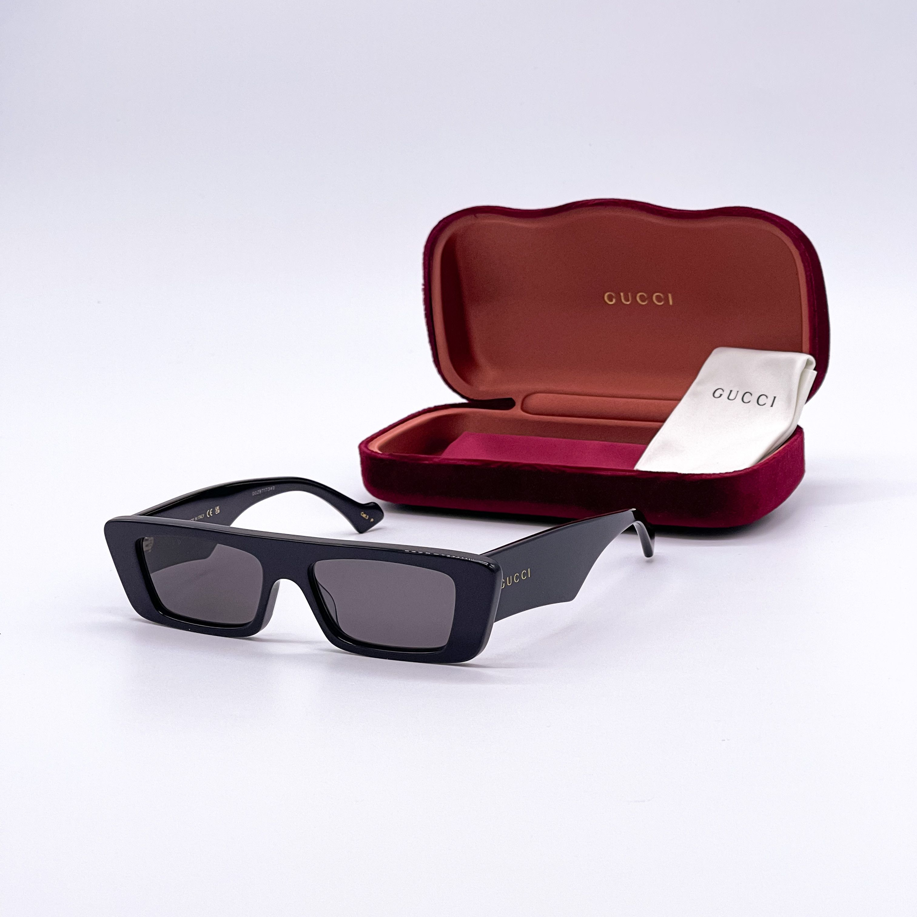 Gucci NEW GUCCI UNISEX BLACK SUNGLASSES GUCCI GG1331S 002 Size ONE SIZE - 1 Thumbnail