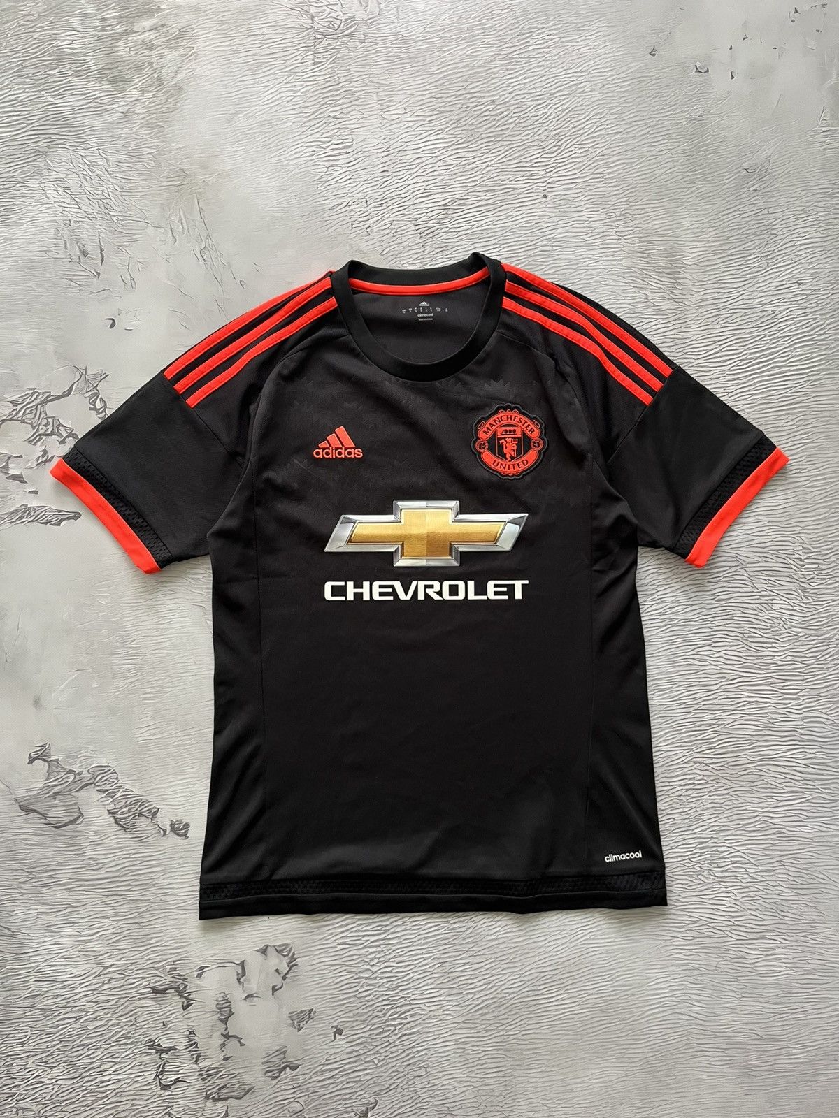 Adidas Adidas Manchester United Football Soccer Jersey 15/16 Black Size US S / EU 44-46 / 1 - 1 Thumbnail