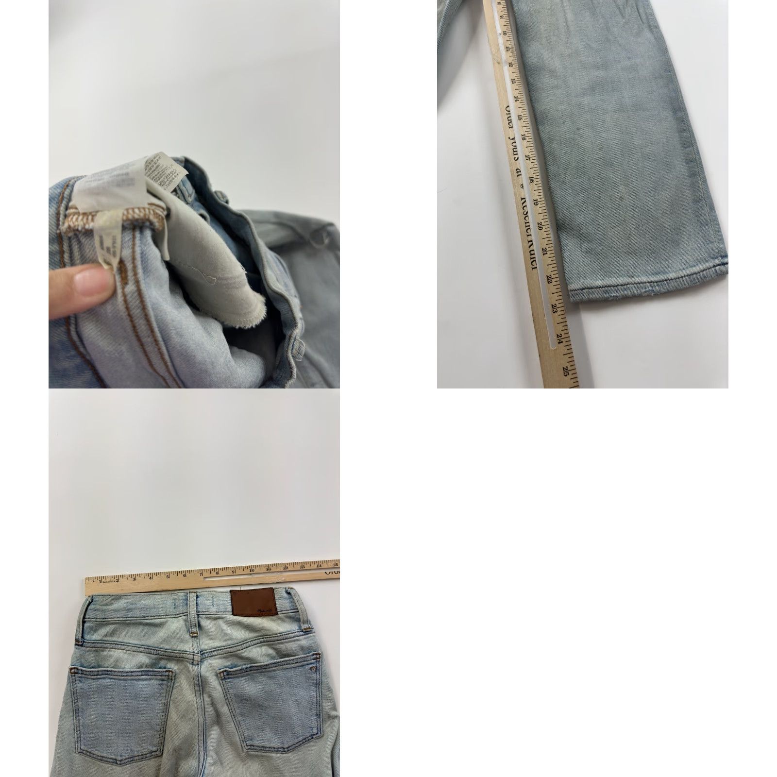 Madewell Madewell Jeans Women 23P Petite High Rise Classic Skinny Ankle Blue Light Wash Crop Zip 23P Womens Jeans Size 40" / US 18 - 8 Thumbnail