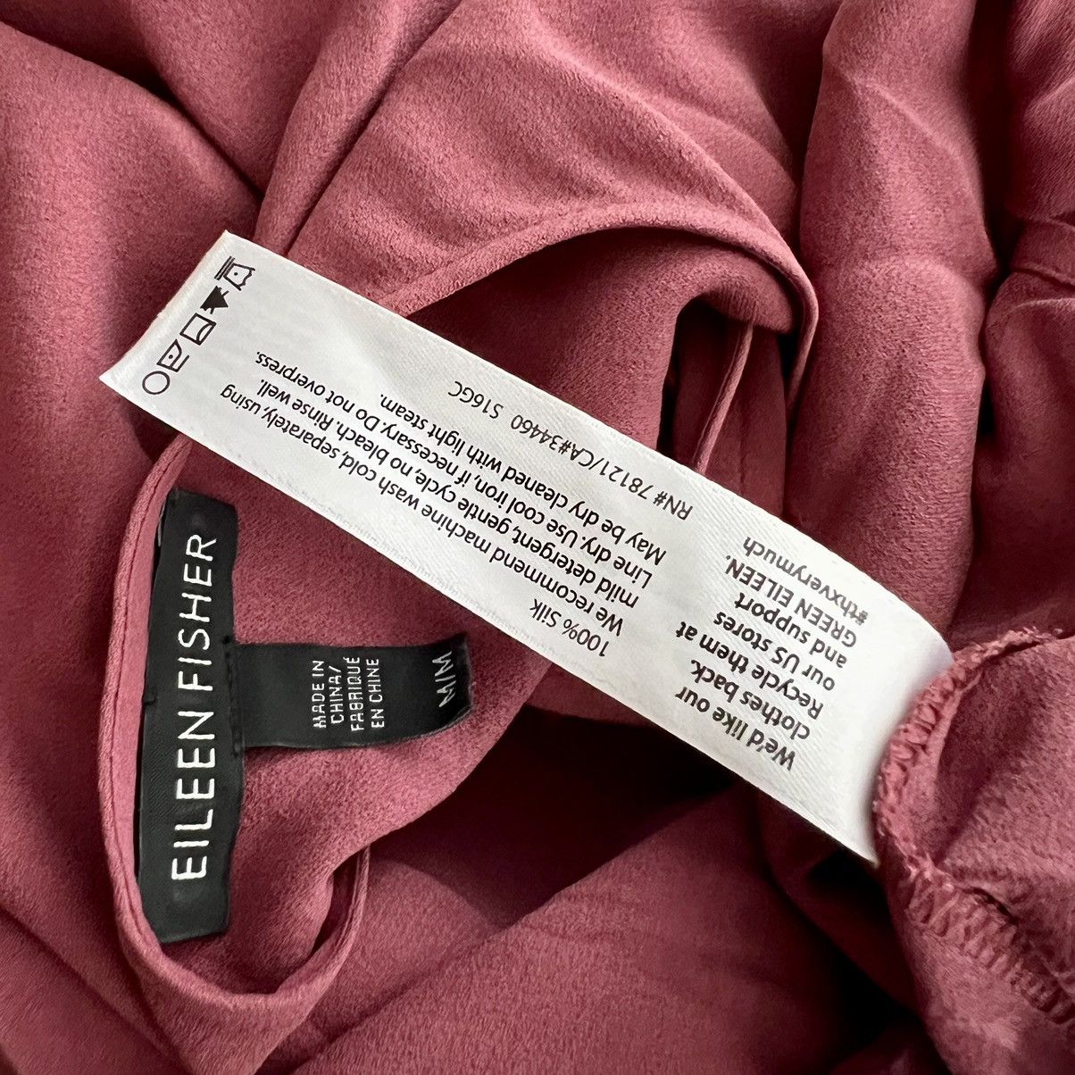 Eileen Fisher Eileen Fisher 100% Silk Sleeveless Tank Midi Dress Plum M Size M / US 6-8 / IT 42-44 - 7 Thumbnail