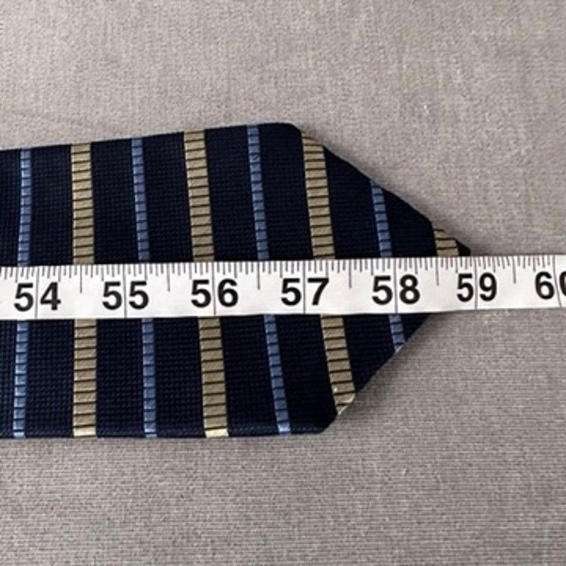 Tommy Hilfiger Tommy Hilfiger navy horizontal stripe silk tie Size ONE SIZE - 3 Thumbnail