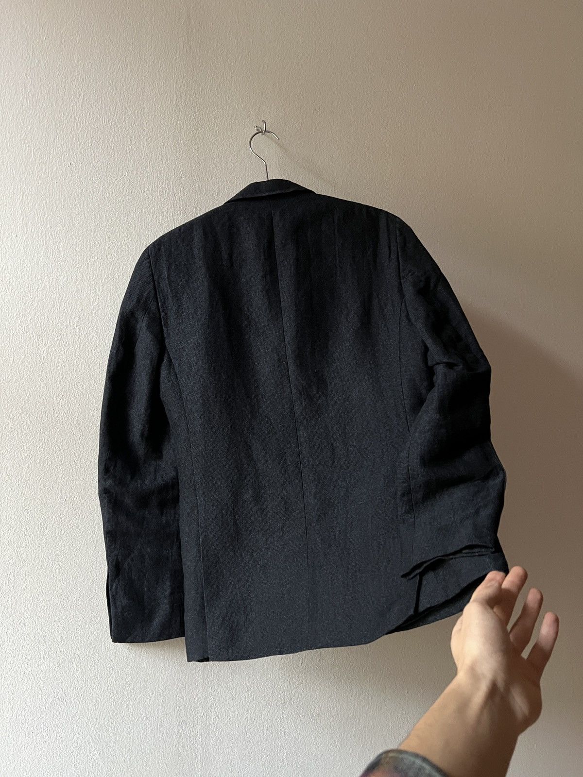 Acne Studios Acne Studios SS13 Black Linen Blazer Jacket Size 48R - 8 Thumbnail