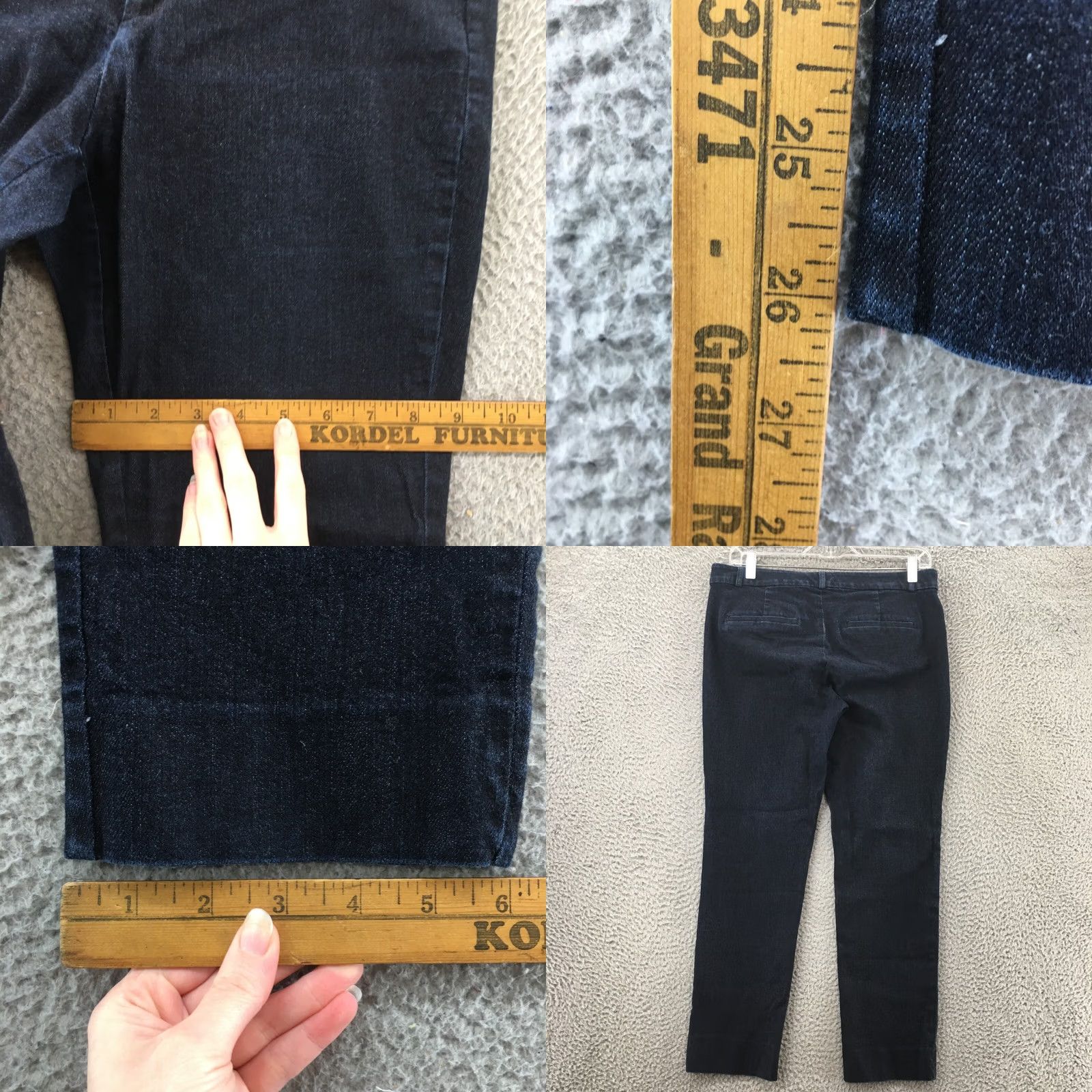 Banana Republic Banana Republic Sloan Cropped Jeans Womens 8 Blue Dark Wash Denim Cotton Blend Jeans Regular Womens 8 Blue Dark Wash Denim Cotton Blend Size 30" / US 8 / IT 44 - 8 Thumbnail