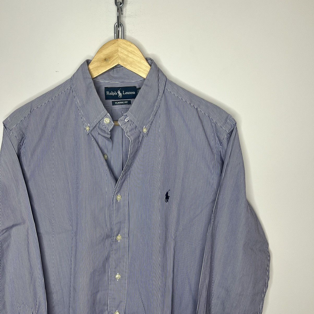 Polo Ralph Lauren × Vintage POLO RALPH LAUREN Shirt Button Up Long Sleeve Striped Size US XL / EU 56 / 4 - 3 Thumbnail