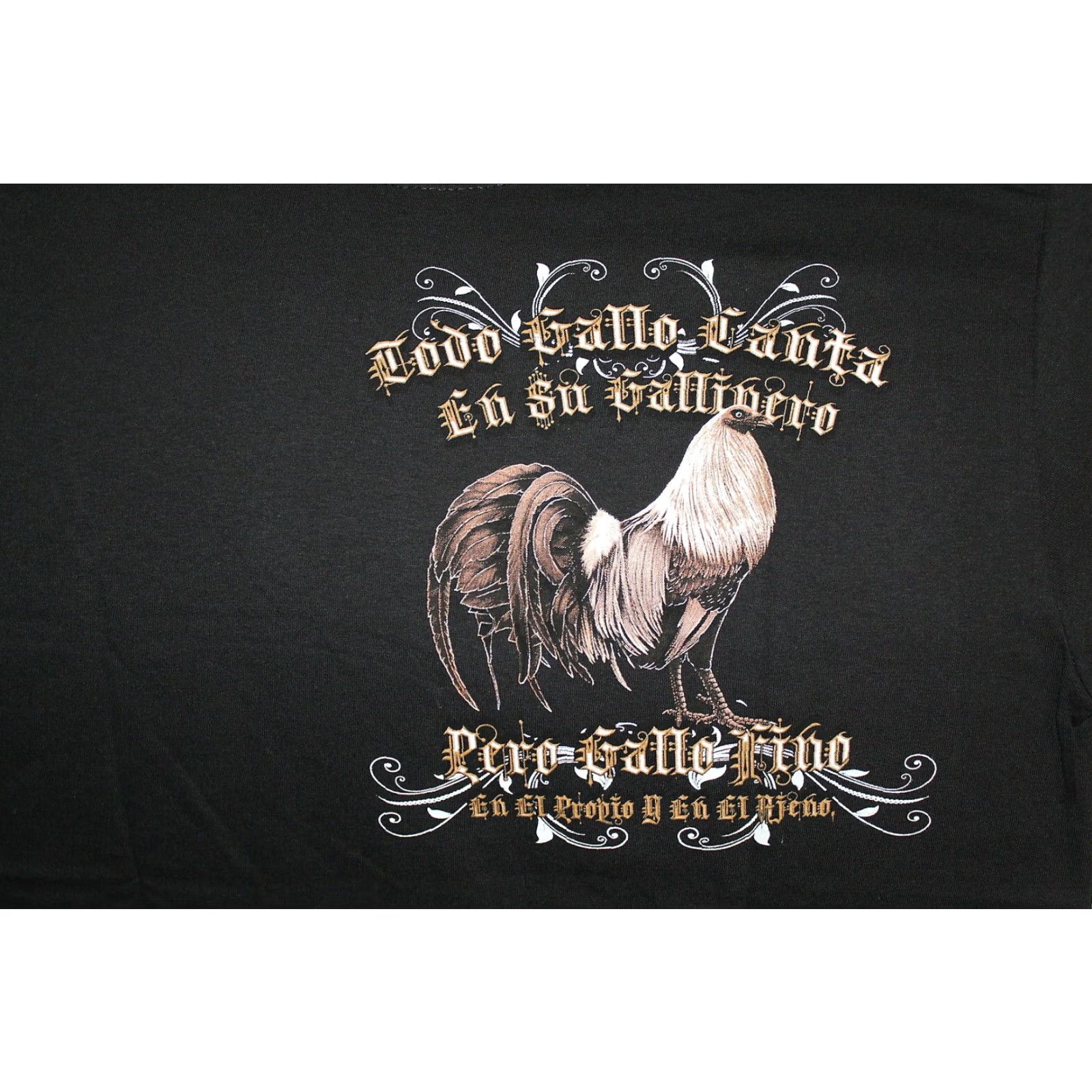 Vintage VINTAGE Rooster Aztec Sunstone Graphic T-Shirt Men 3XL Black Cotton Size US XXL / EU 58 / 5 - 4 Thumbnail