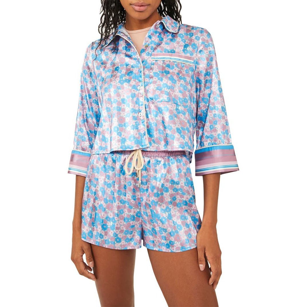 Free People New Free People Pillow Talk PJ Set $88 X-SMALL floral print. Size XS / US 0-2 / IT 36-38 - 2 Thumbnail