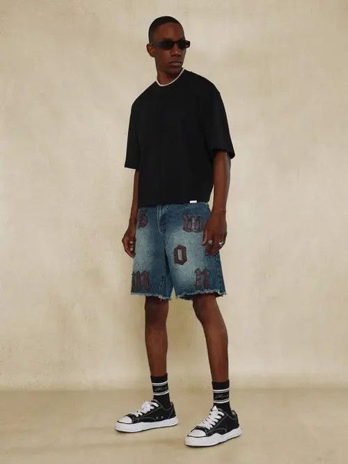Jean Denim Jeans DRIP Shorts Jorts Size US 32 / EU 48 - 3 Thumbnail