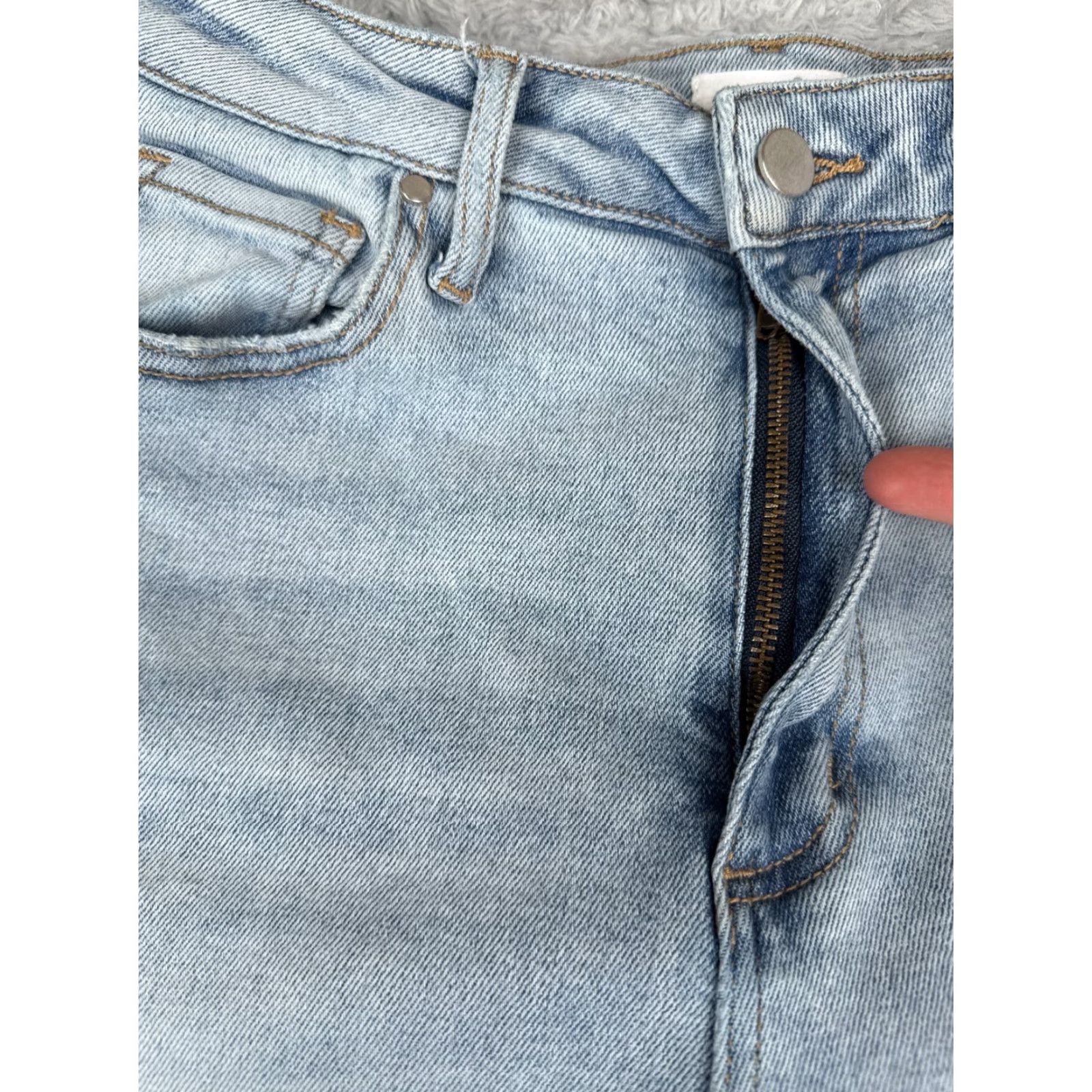 Old Navy VINTAGE Old Navy Women's Jeans Wide-Leg Light Wash Denim High Rise 26x32 Spring Summer Fall Winter Size 28" / US 6 / IT 42 - 5 Thumbnail