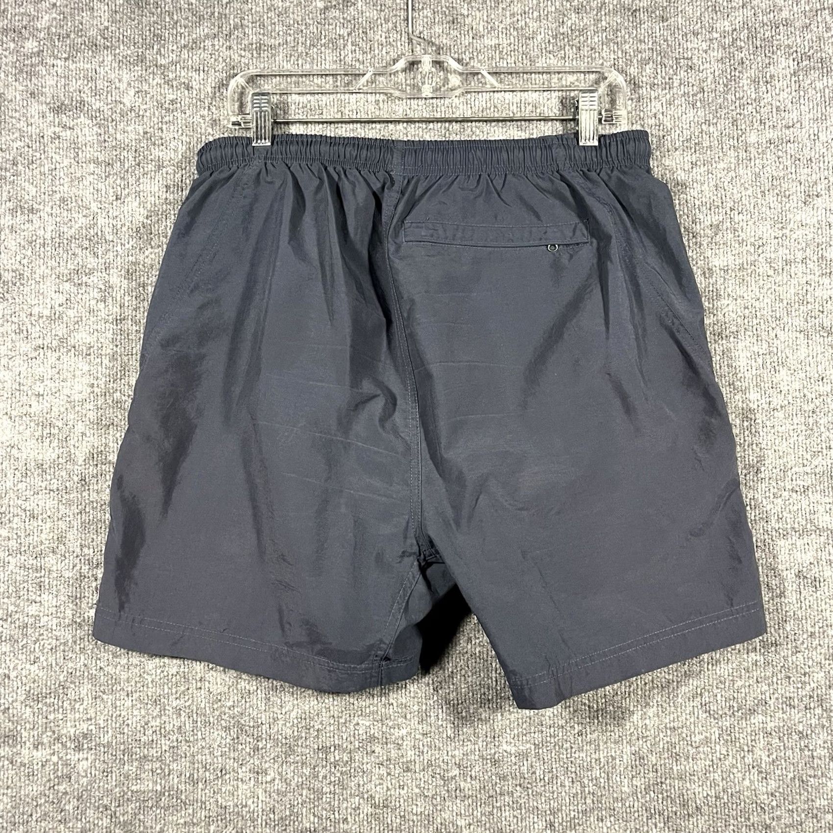 Nike VINTAGE Nike ACG Trail Shorts Mens Large Navy Nylon 2000s Swoosh Check Size US 33 - 6 Thumbnail