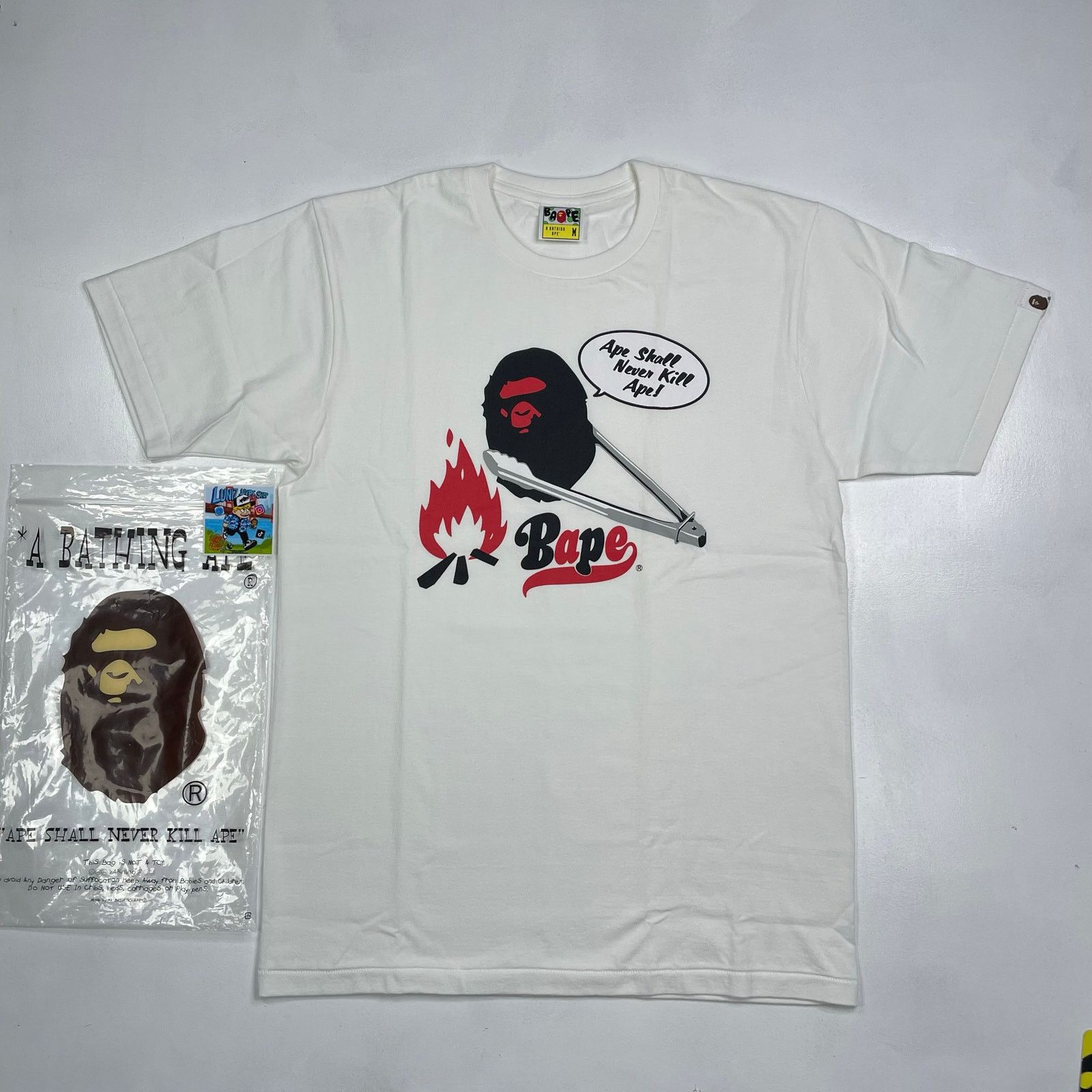 Bape × Vintage OG Bape “Ape shall never kill ape” T-shirt | Grailed