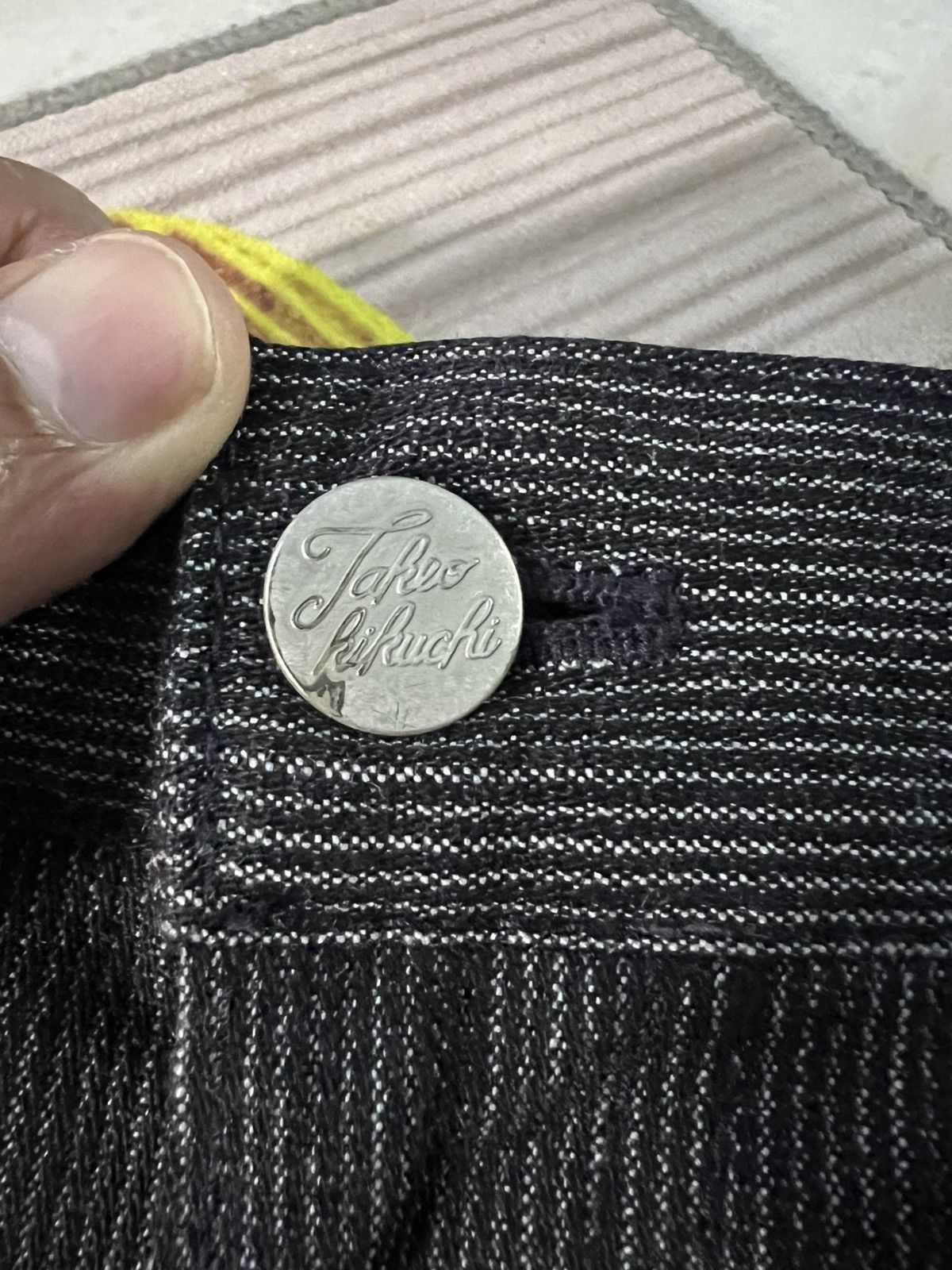 If Six Was Nine × Takeo Kikuchi × Tornado Mart VINTAGE TAKEO KIKUCHI STRIPE JEANS VERY RARE Size US 32 / EU 48 - 17 Thumbnail