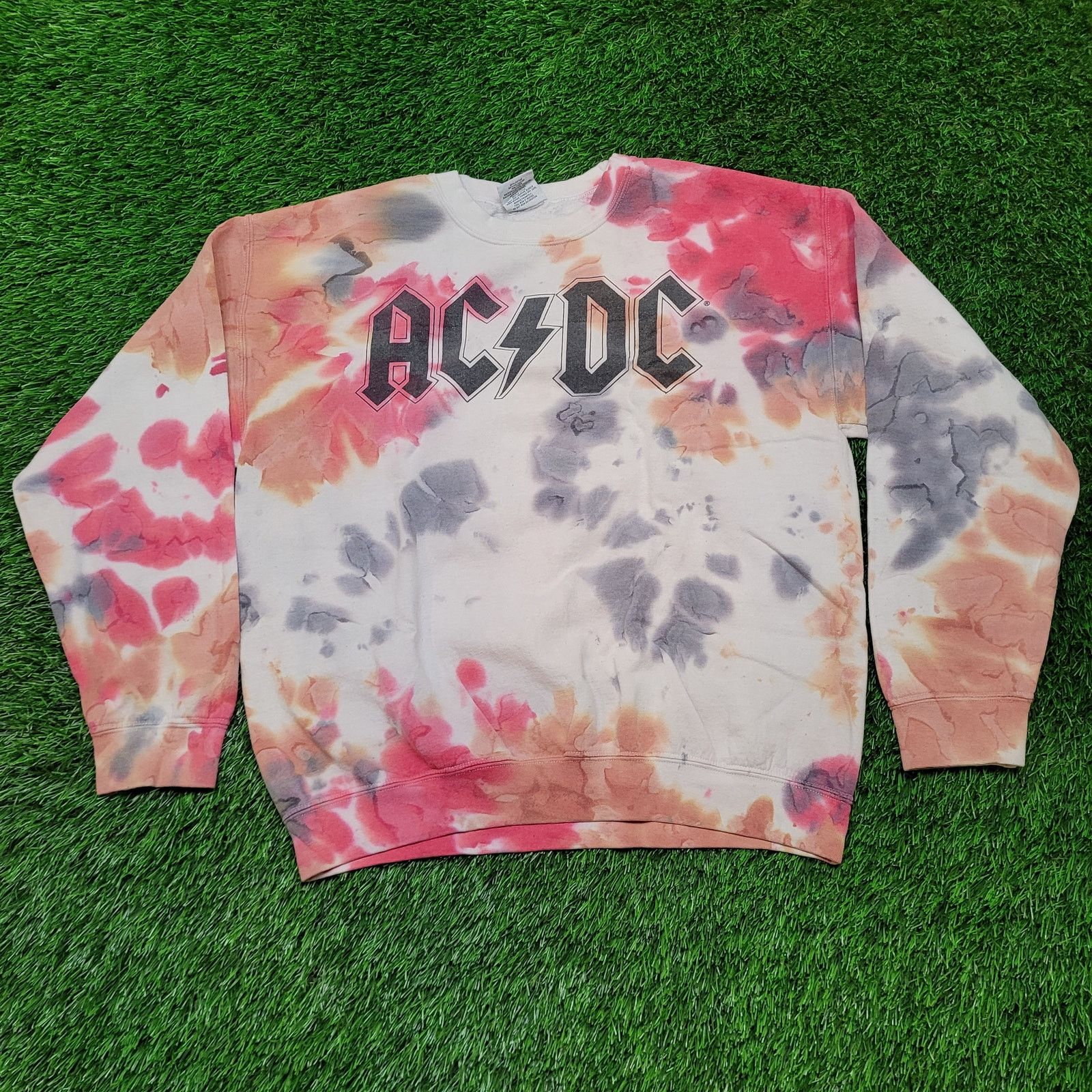 Other AC/DC Ice Dye Tie Dye Sweatshirt M/L Baggy Oversized Boxy Size US L / EU 52-54 / 3 - 1 Thumbnail