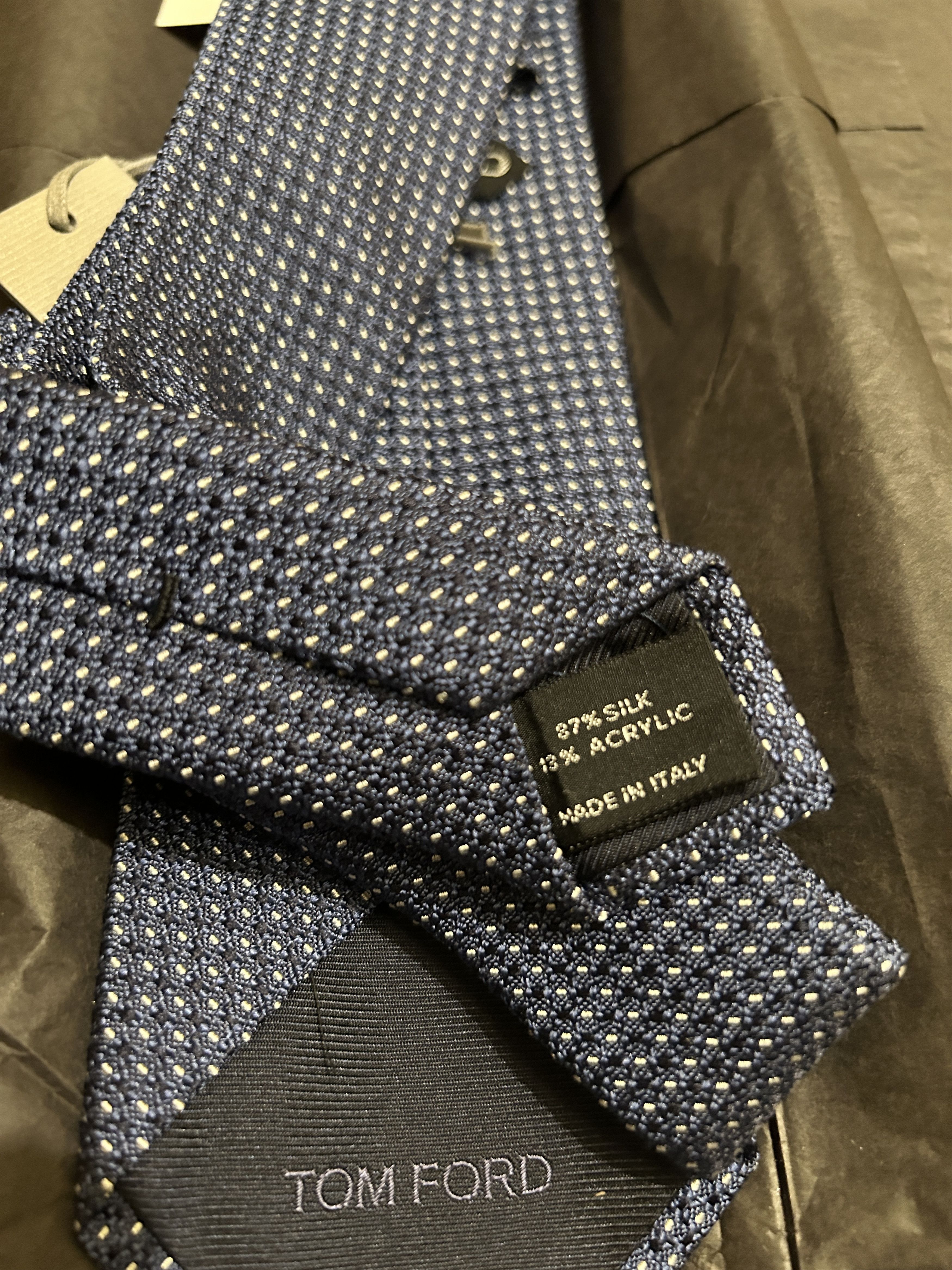 Tom Ford Tom Ford blue Tie Size ONE SIZE - 5 Thumbnail