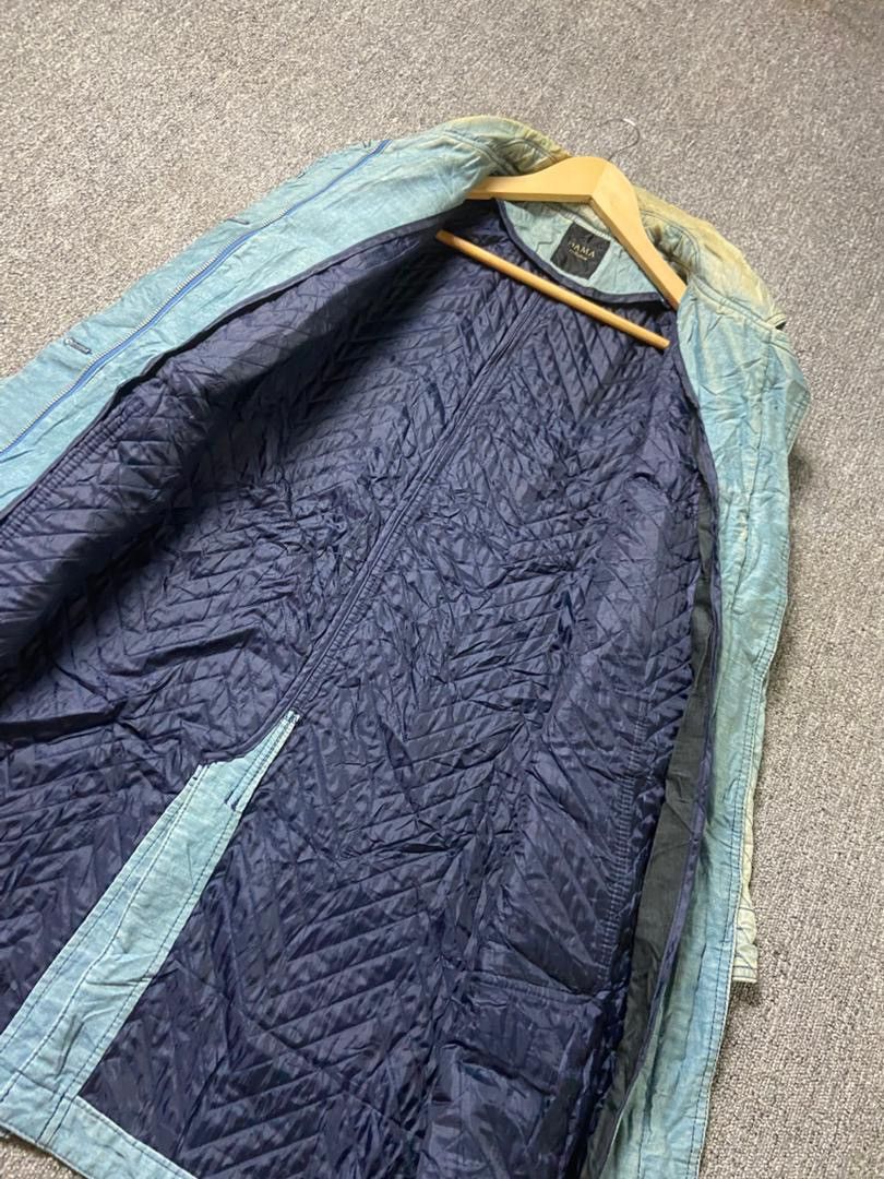 Japanese Brand DAMA Collection Acid Wash Quilted Denim Jacket (184) Size US S / EU 44-46 / 1 - 4 Thumbnail