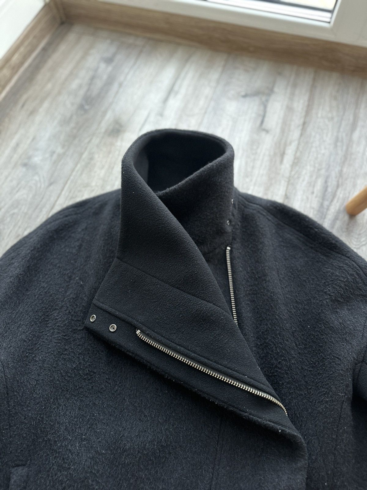 Helmut Lang HELMUT LANG Alpaca Coat Pea Jacket Double Breasted 90s Size US S / EU 44-46 / 1 - 11 Thumbnail