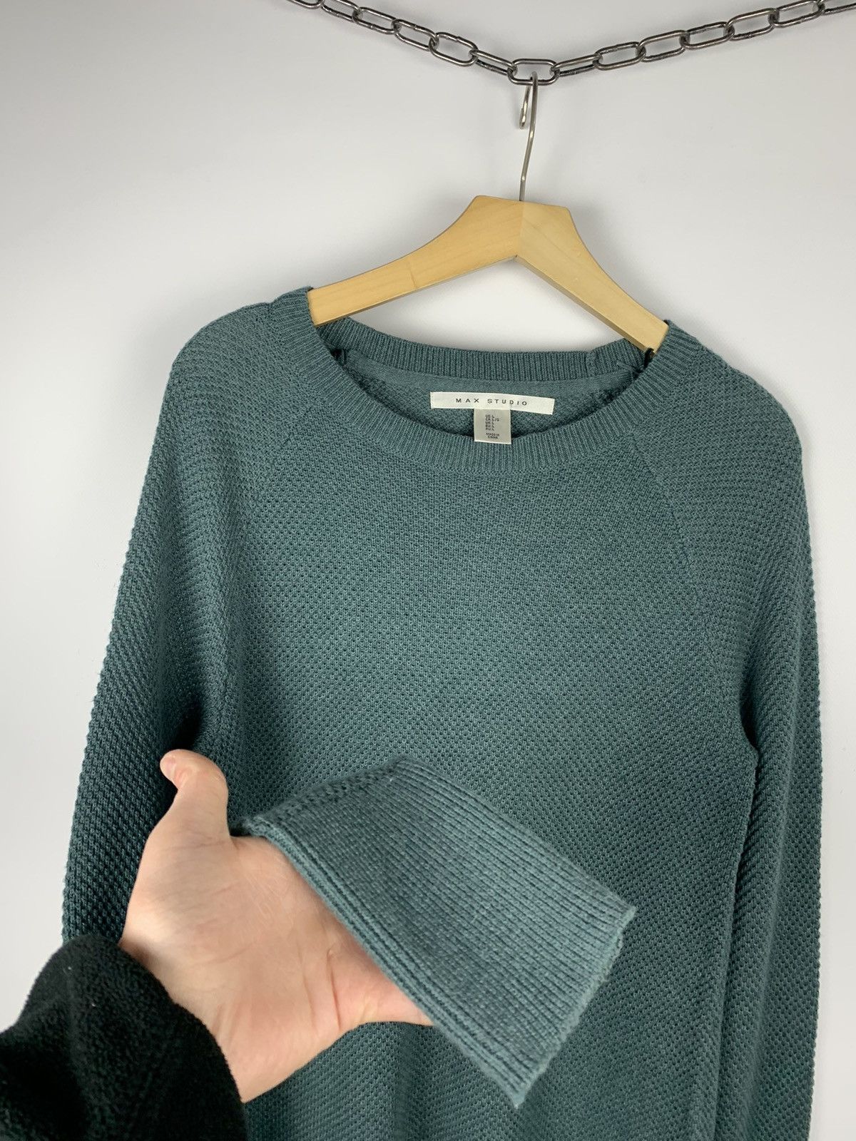Max Mara Max Mara Knit Green Sweater Size L Designer Luxury Brand Size L / US 10 / IT 46 - 5 Thumbnail